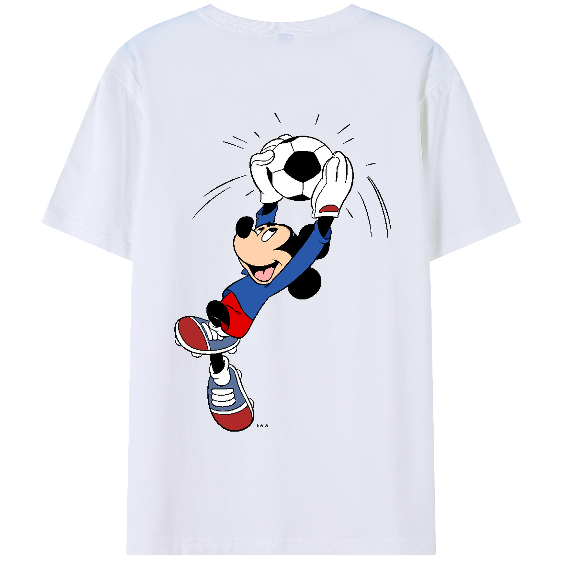 （画像用） ミッキーマウス Mickey Mouse レディース半袖Tシャツ(バックプリント)