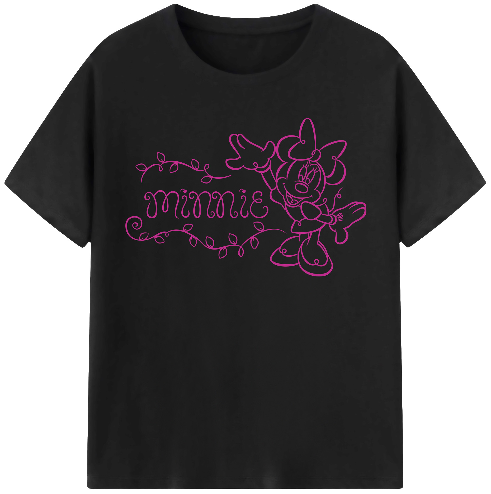 （画像用） ミッキーマウス Mickey Mouse レディースカジュアルプリントTシャツ（綿100％）