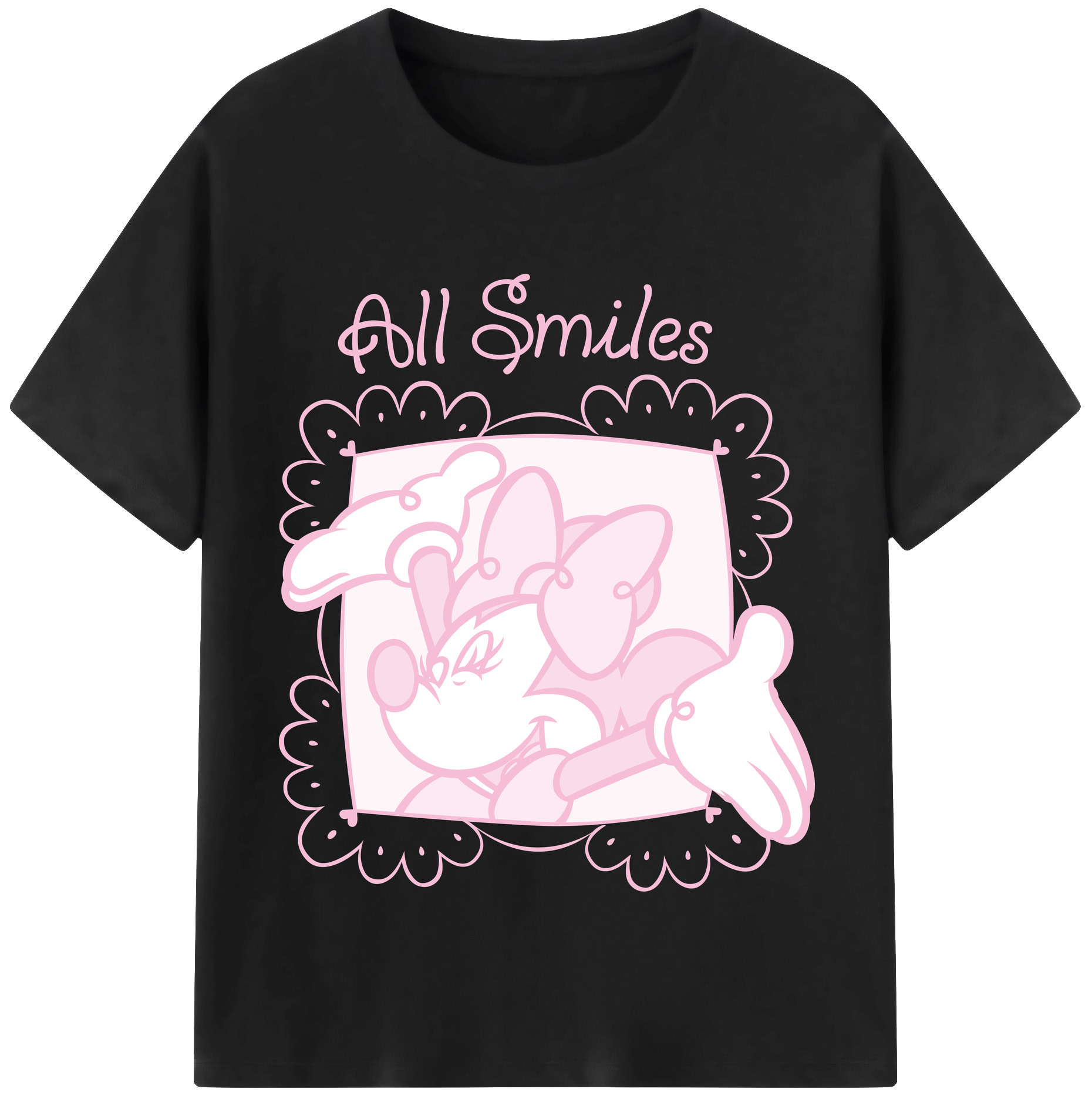 （画像用） ミッキーマウス Mickey Mouse レディースカジュアルプリントTシャツ（綿100％）