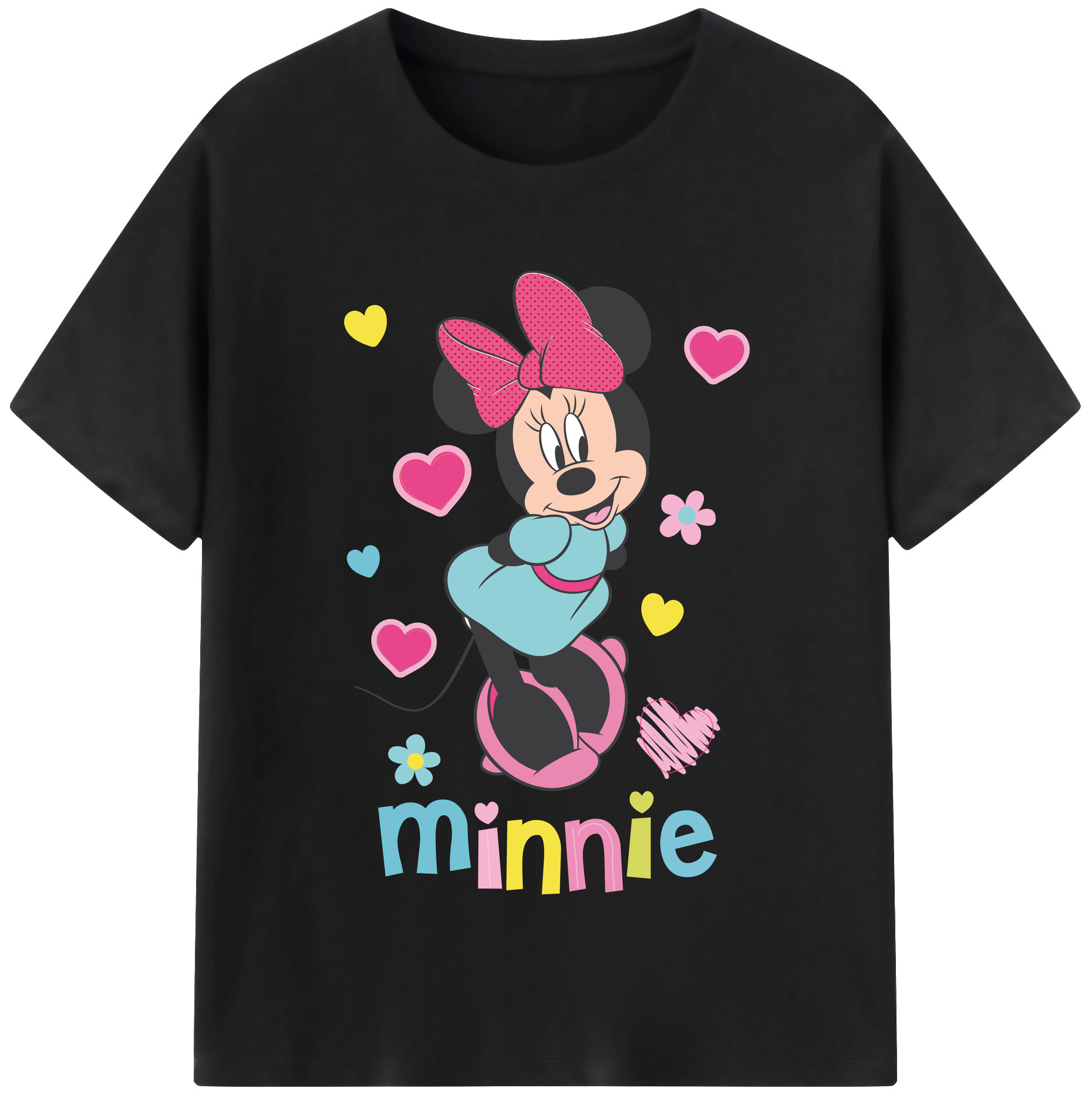 （画像用） ミッキーマウス Mickey Mouse レディースカジュアルプリントTシャツ（綿100％）