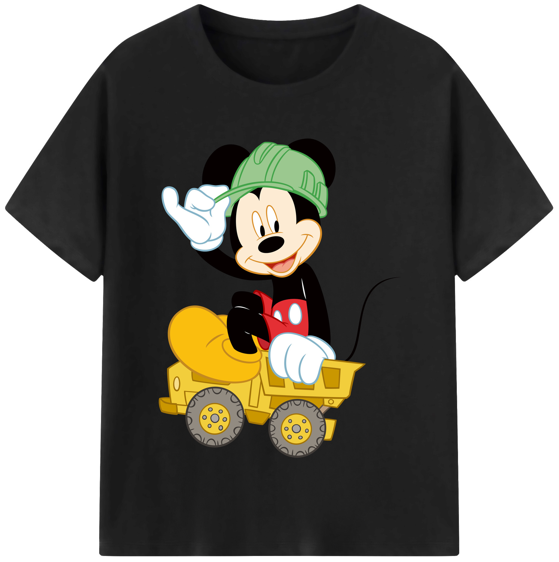（画像用） ミッキーマウス Mickey Mouse レディースカジュアルプリントTシャツ（綿100％）