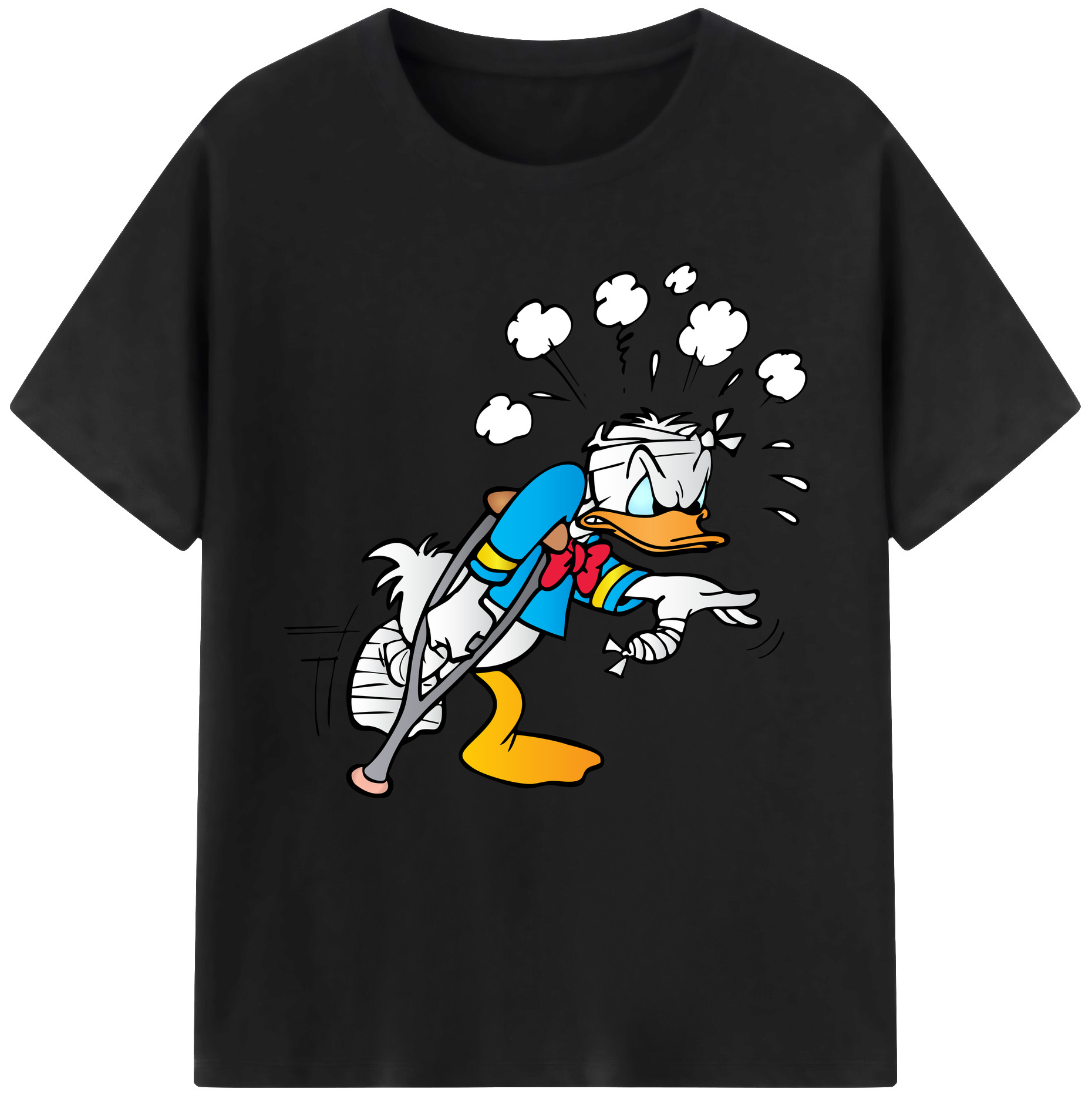 （画像用） ミッキーマウス Mickey Mouse レディースカジュアルプリントTシャツ（綿100％）