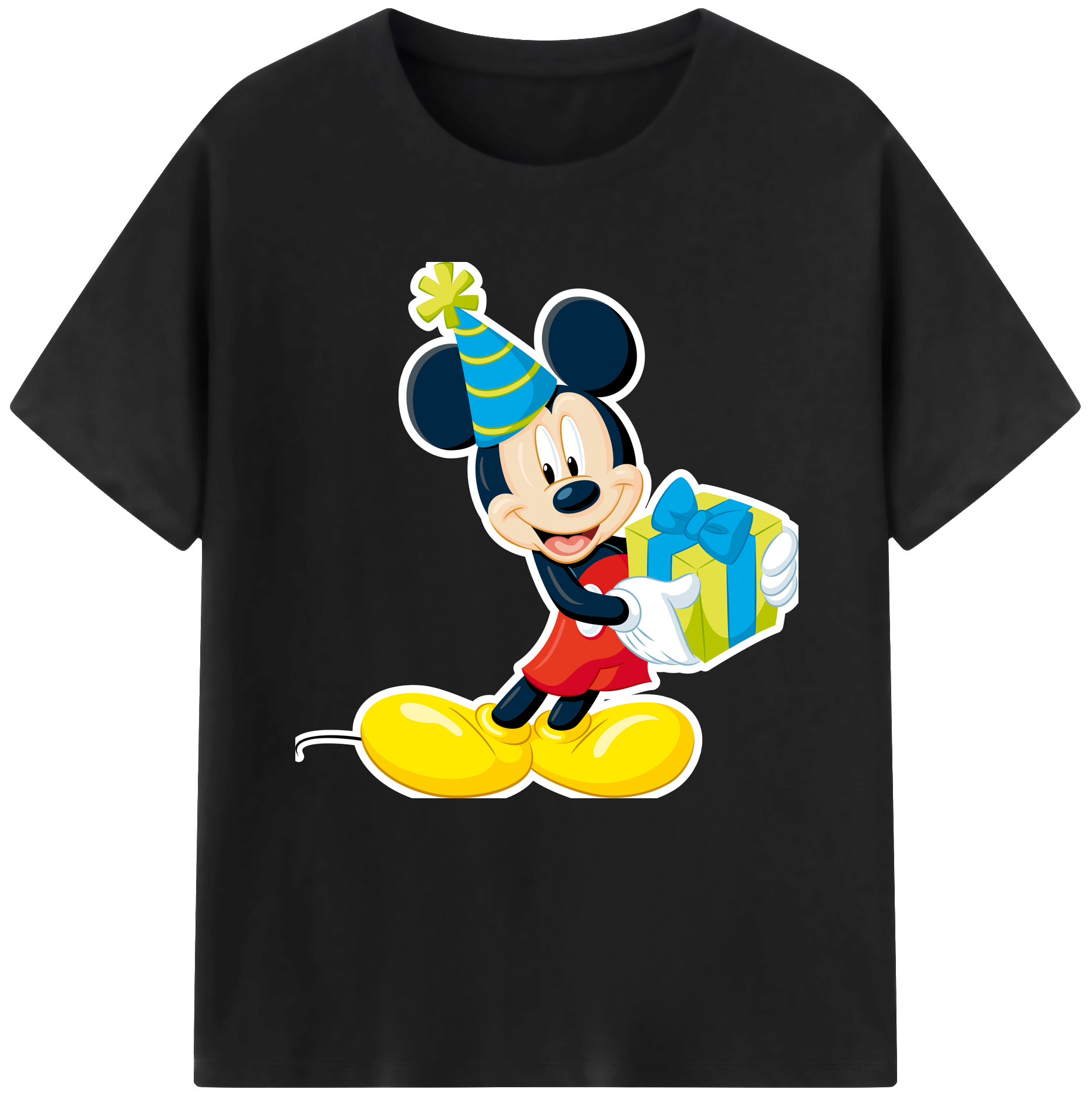 （画像用） ミッキーマウス Mickey Mouse レディースカジュアルプリントTシャツ（綿100％）