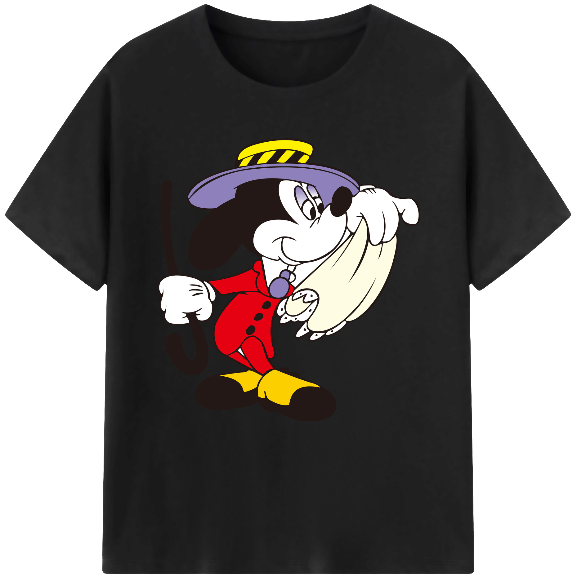（画像用） ミッキーマウス Mickey Mouse レディースカジュアルプリントTシャツ（綿100％）
