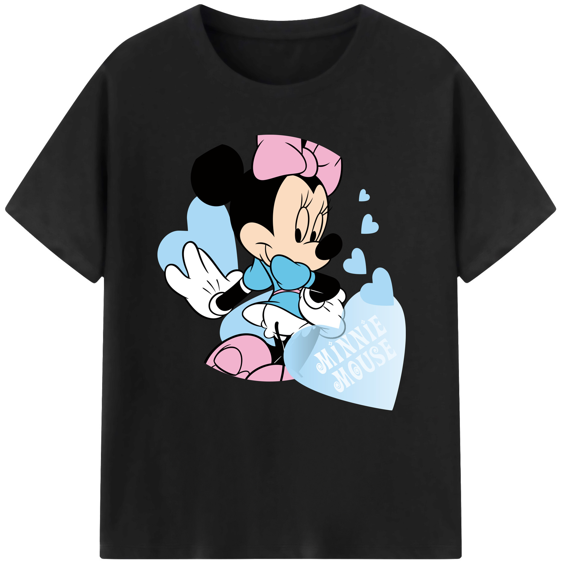（画像用） ミッキーマウス Mickey Mouse レディースカジュアルプリントTシャツ（綿100％）