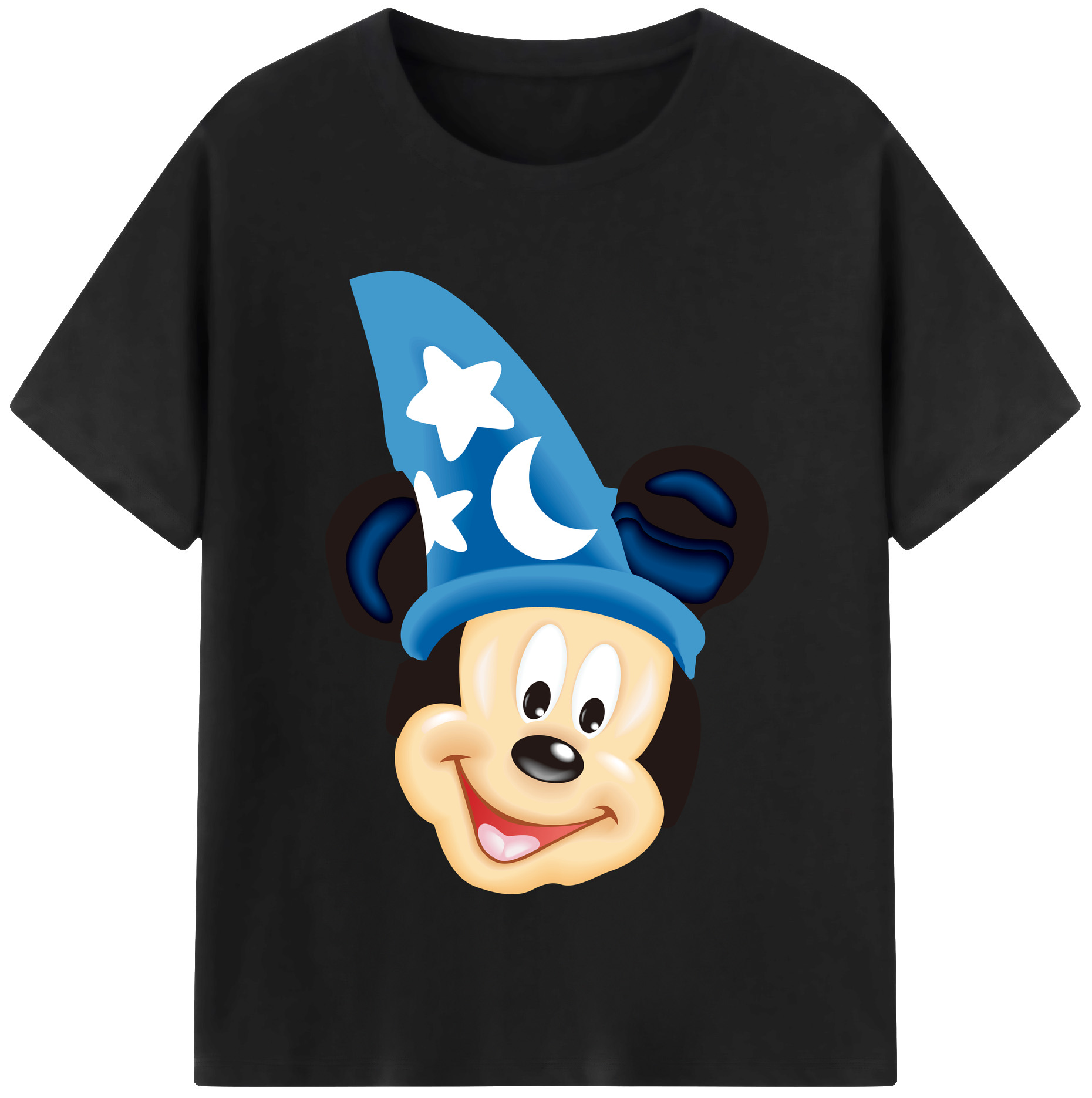 （画像用） ミッキーマウス Mickey Mouse レディースカジュアルプリントTシャツ（綿100％）