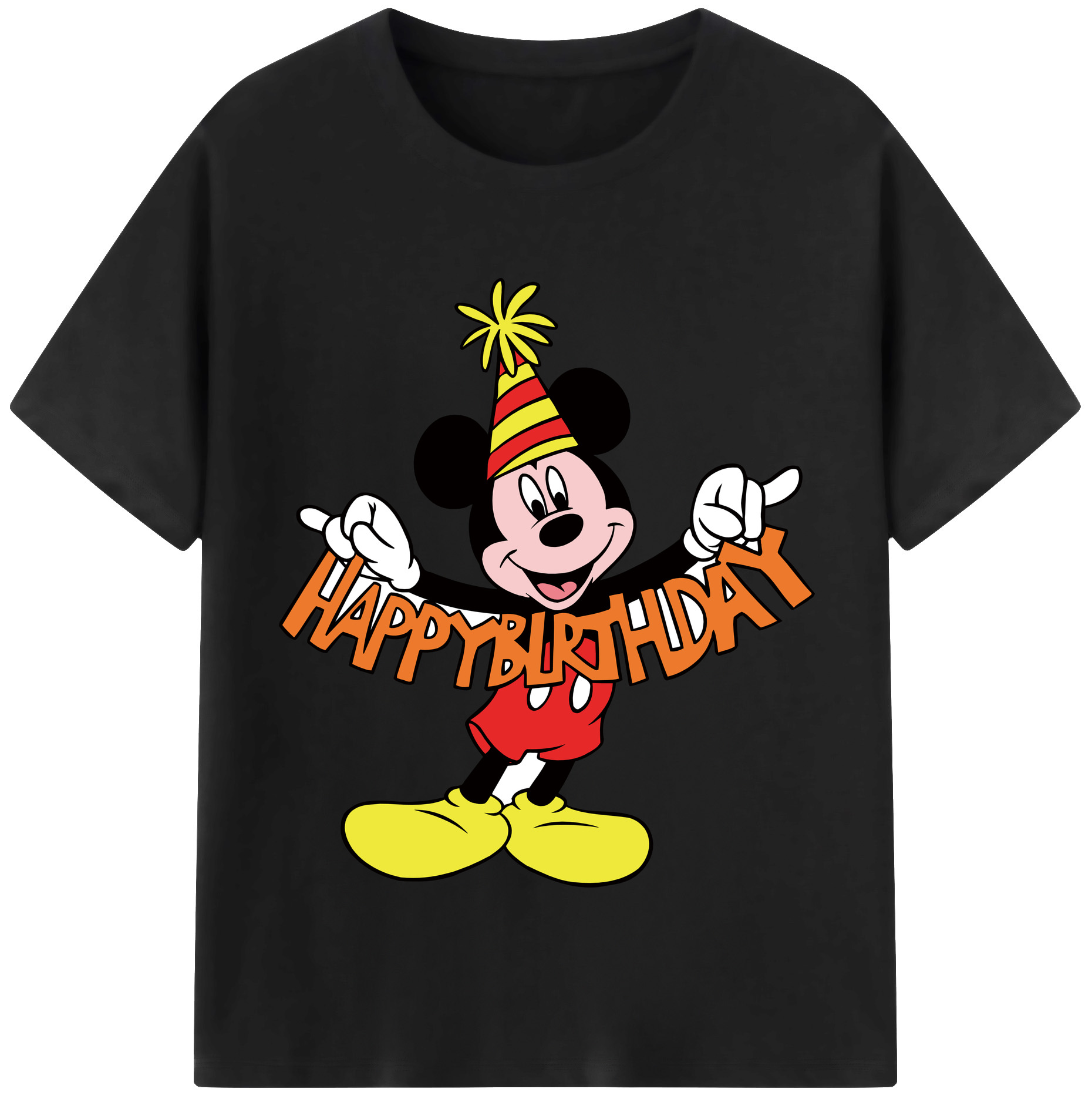 （画像用） ミッキーマウス Mickey Mouse レディースカジュアルプリントTシャツ（綿100％）