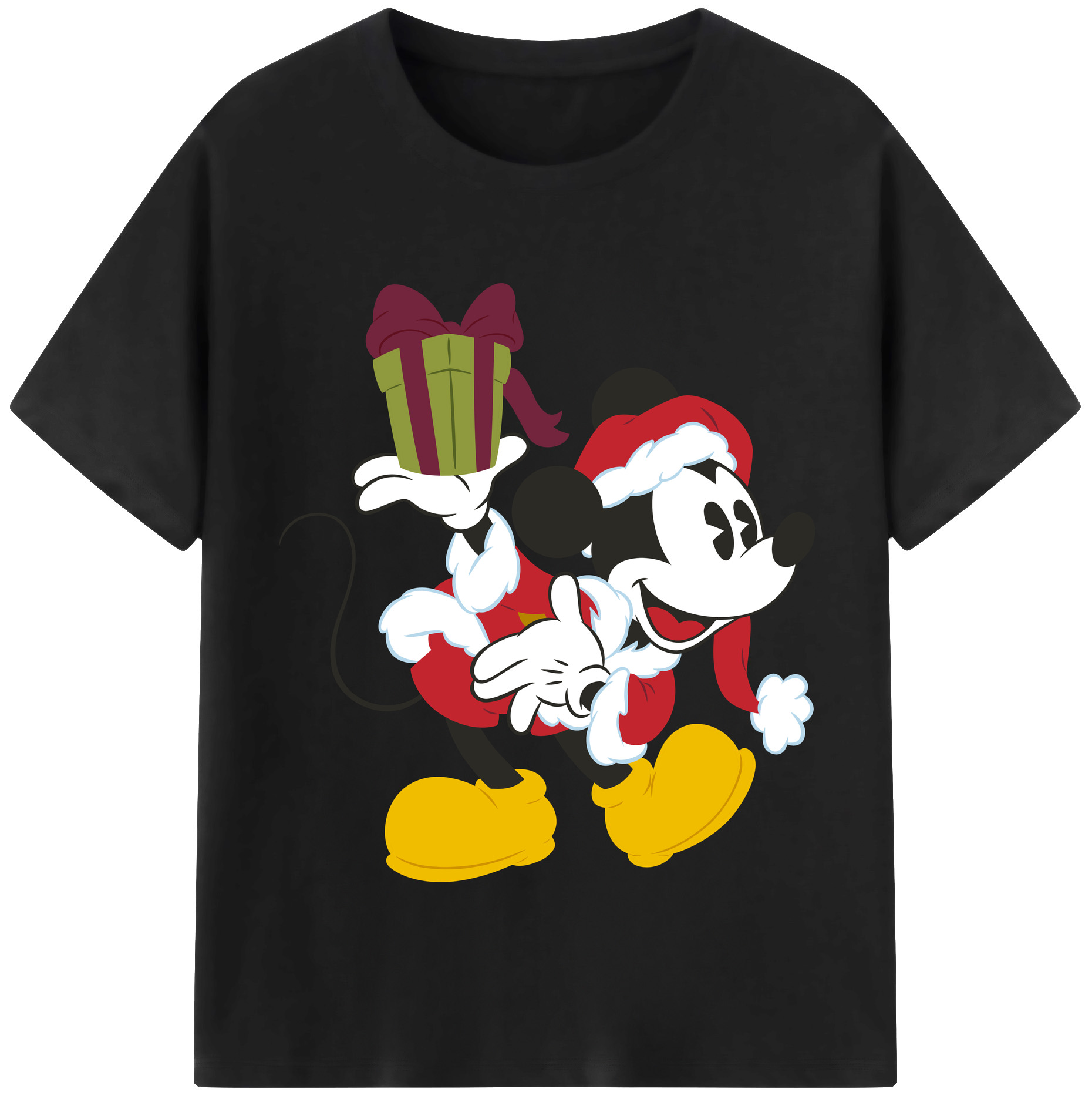 （画像用） ミッキーマウス Mickey Mouse レディースカジュアルプリントTシャツ（綿100％）