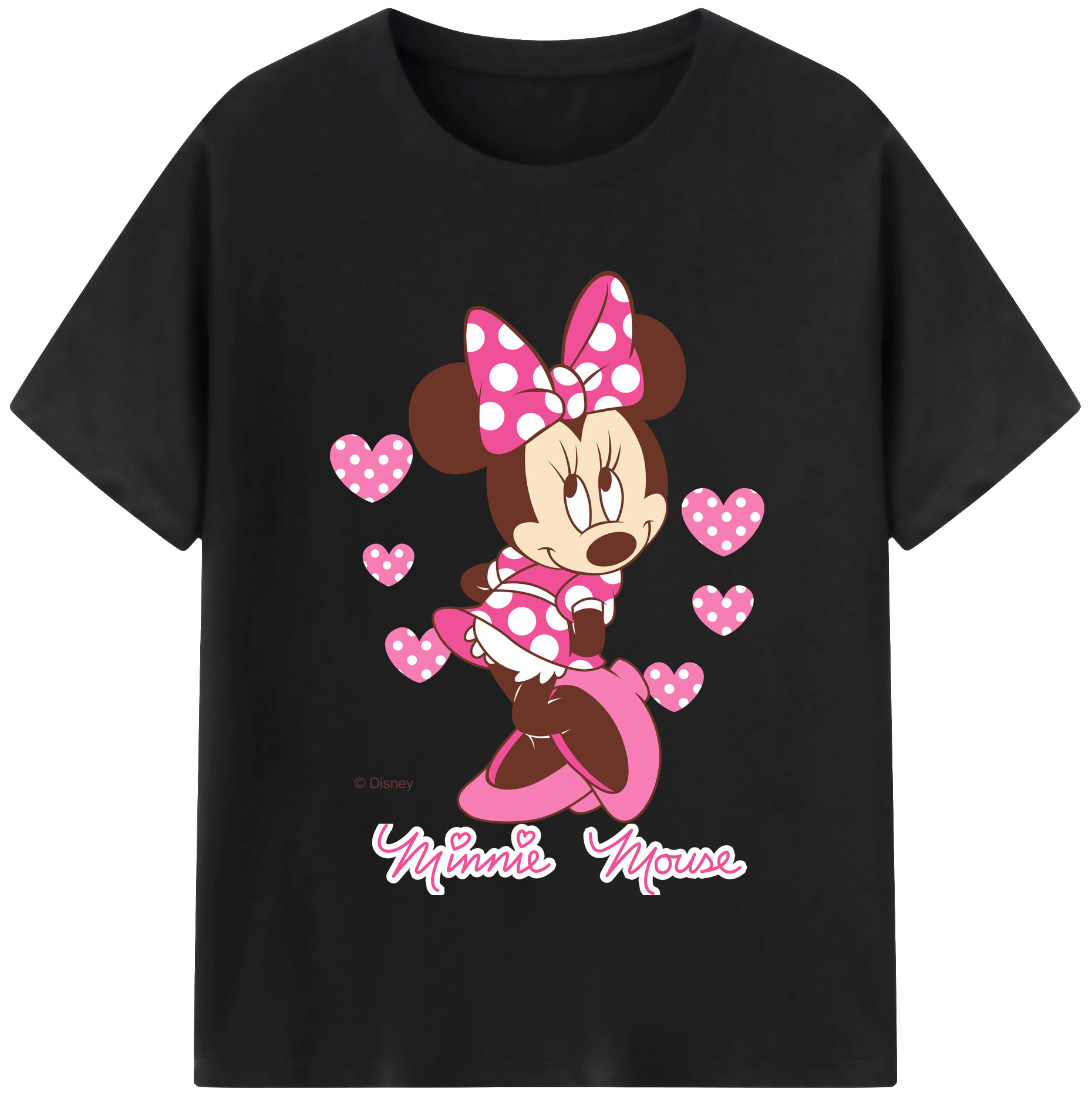 （画像用） ミッキーマウス Mickey Mouse レディースカジュアルプリントTシャツ（綿100％）