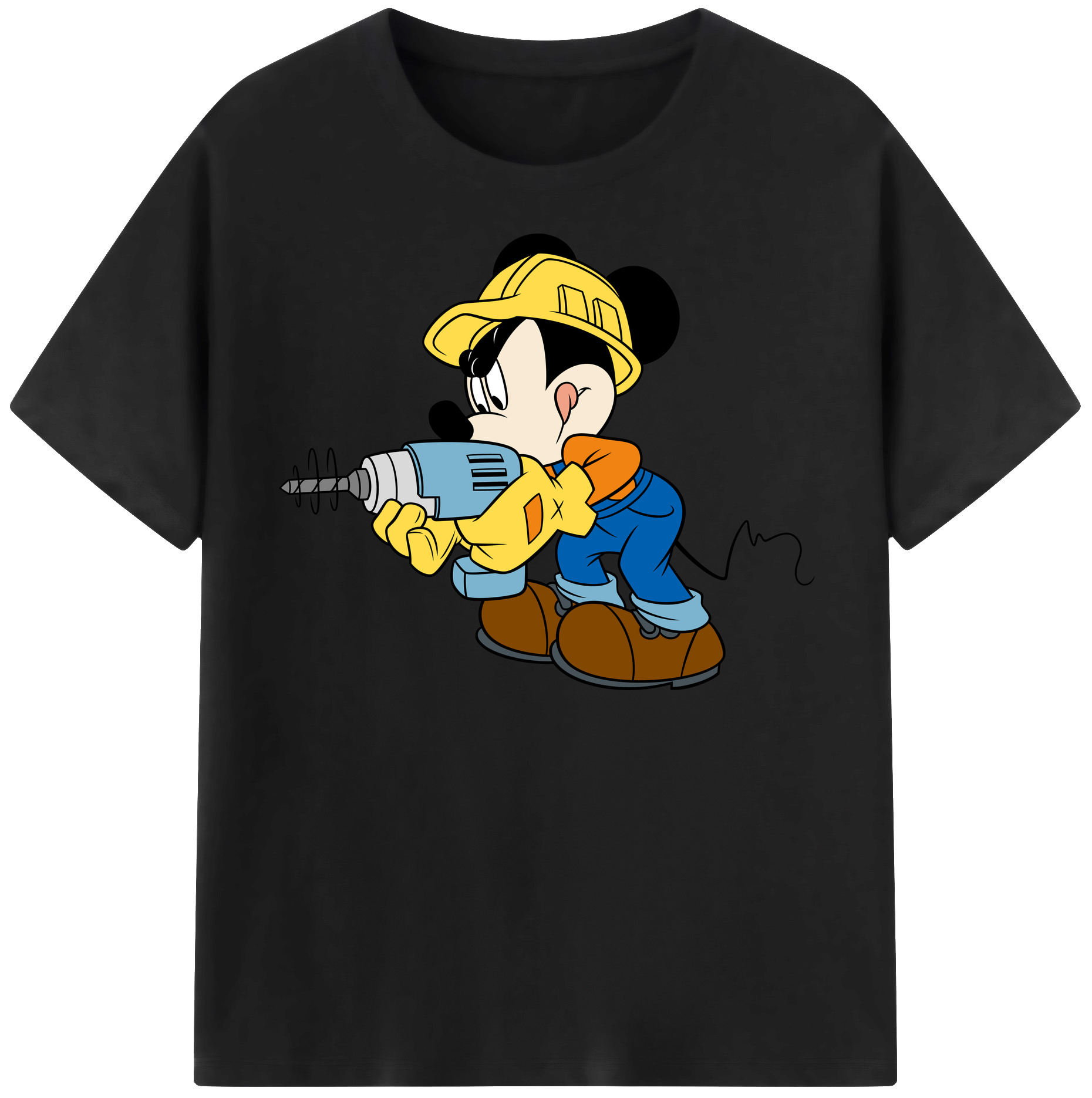 （画像用） ミッキーマウス Mickey Mouse レディースカジュアルプリントTシャツ（綿100％）