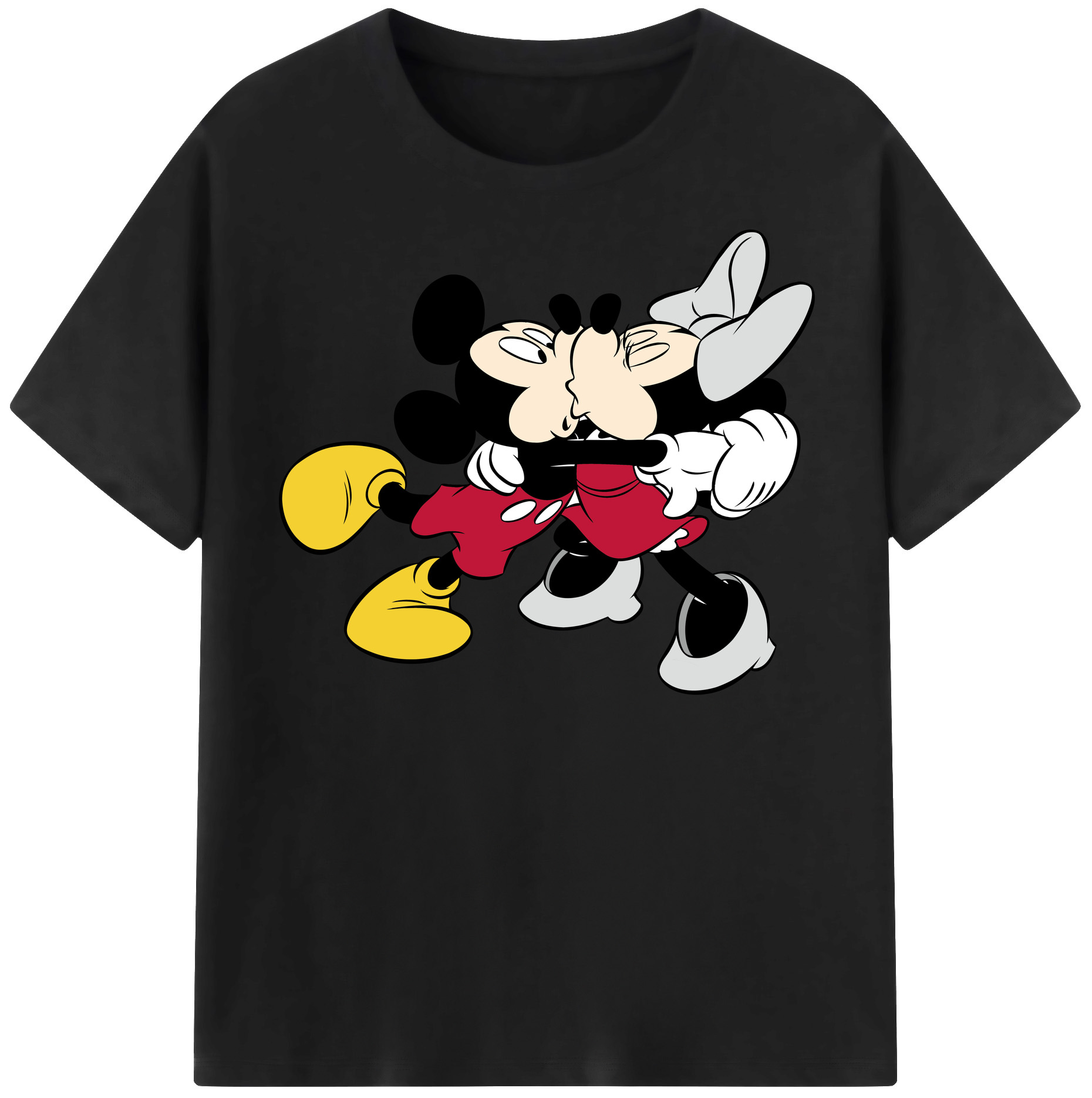 （画像用） ミッキーマウス Mickey Mouse レディースカジュアルプリントTシャツ（綿100％）