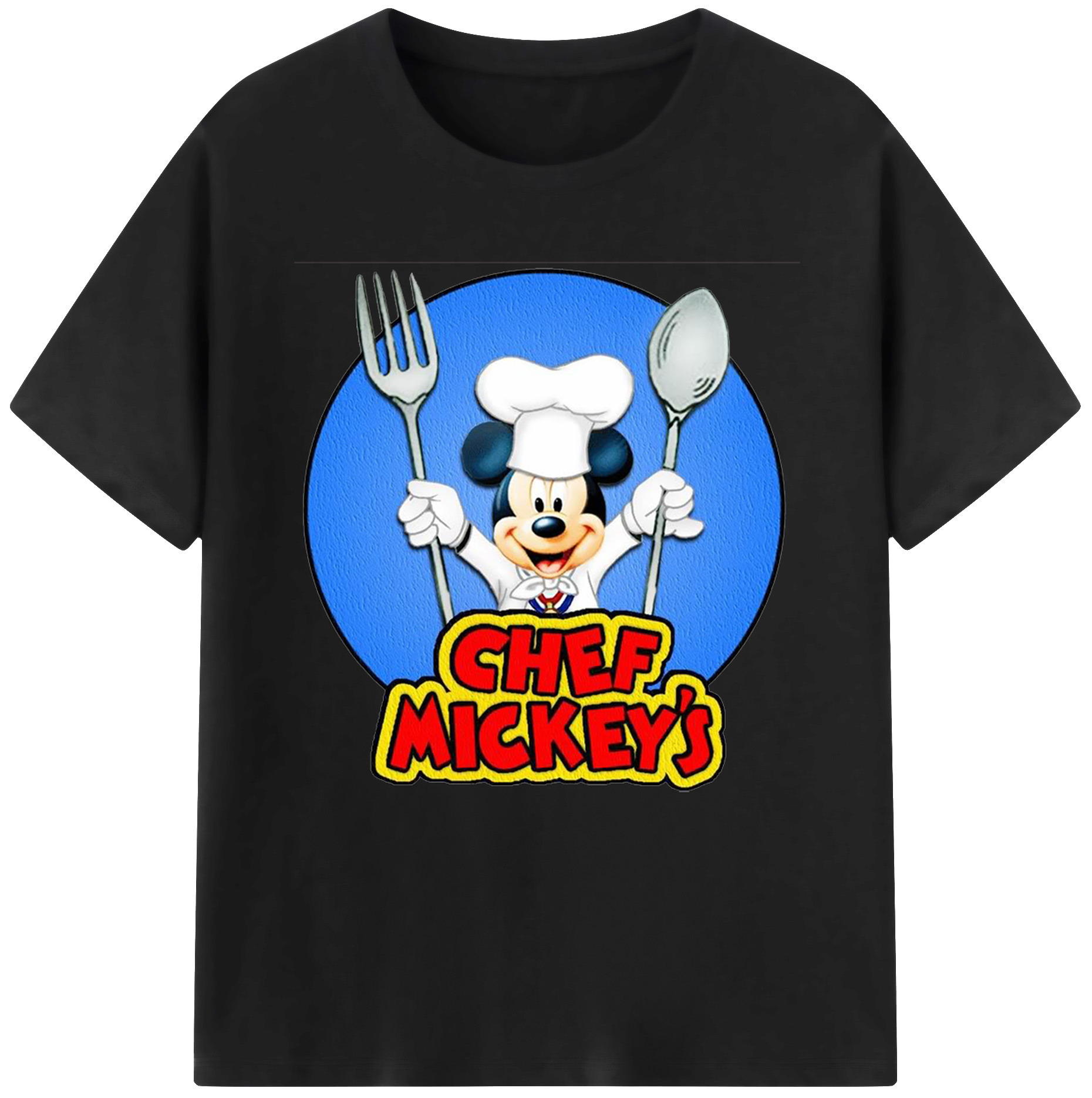 （画像用） ミッキーマウス Mickey Mouse レディースカジュアルプリントTシャツ（綿100％）