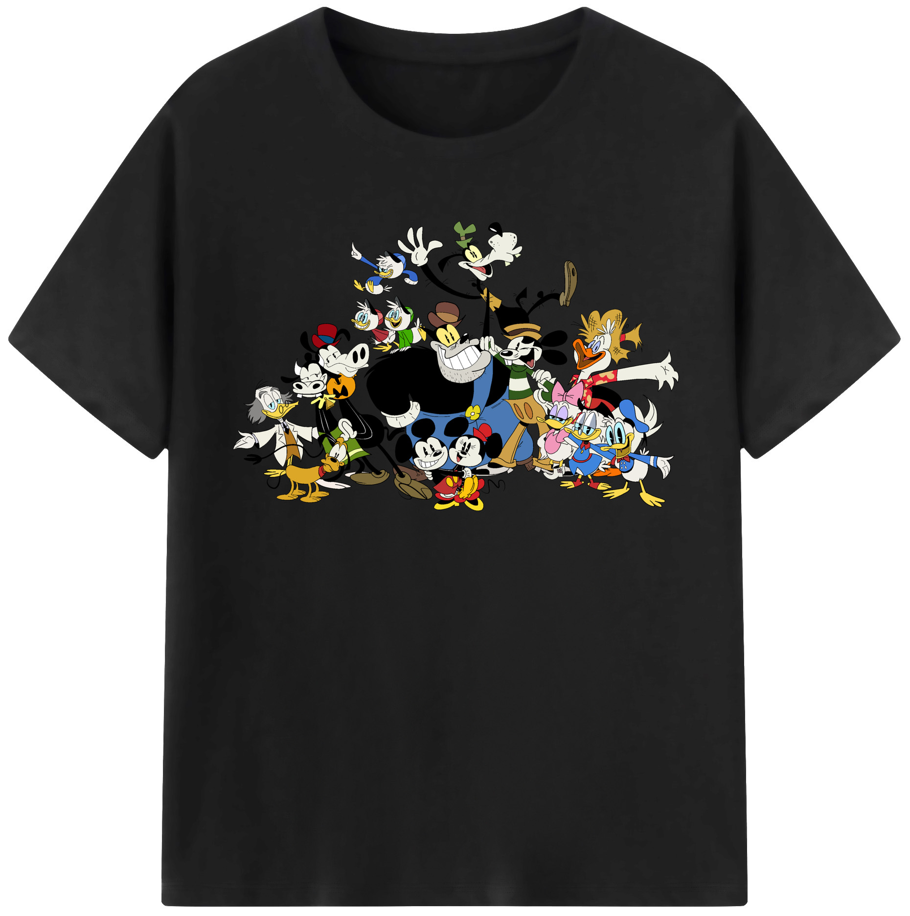 （画像用） ミッキーマウス Mickey Mouse レディースカジュアルプリントTシャツ（綿100％）