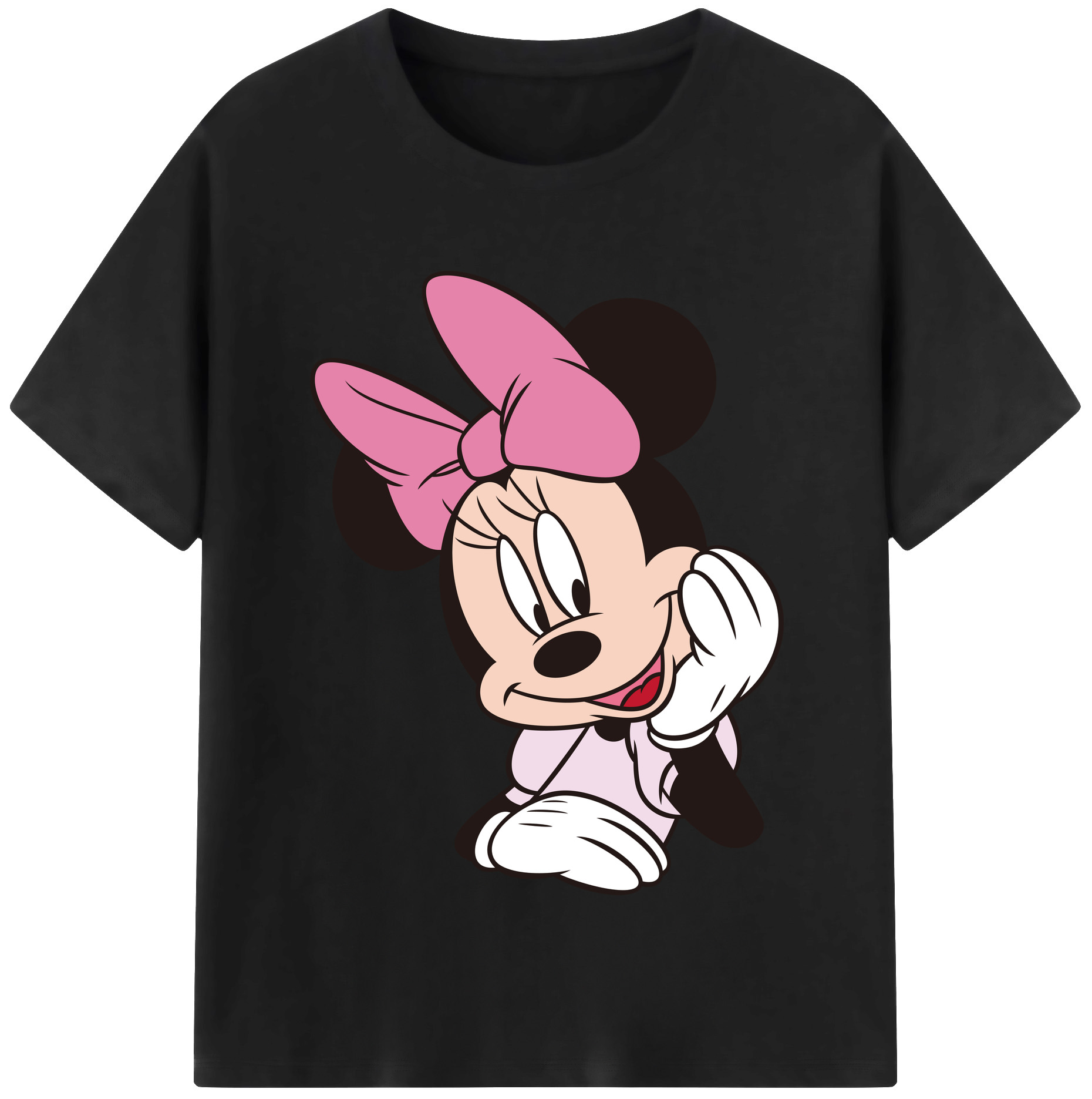 （画像用） ミッキーマウス Mickey Mouse レディースカジュアルプリントTシャツ（綿100％）