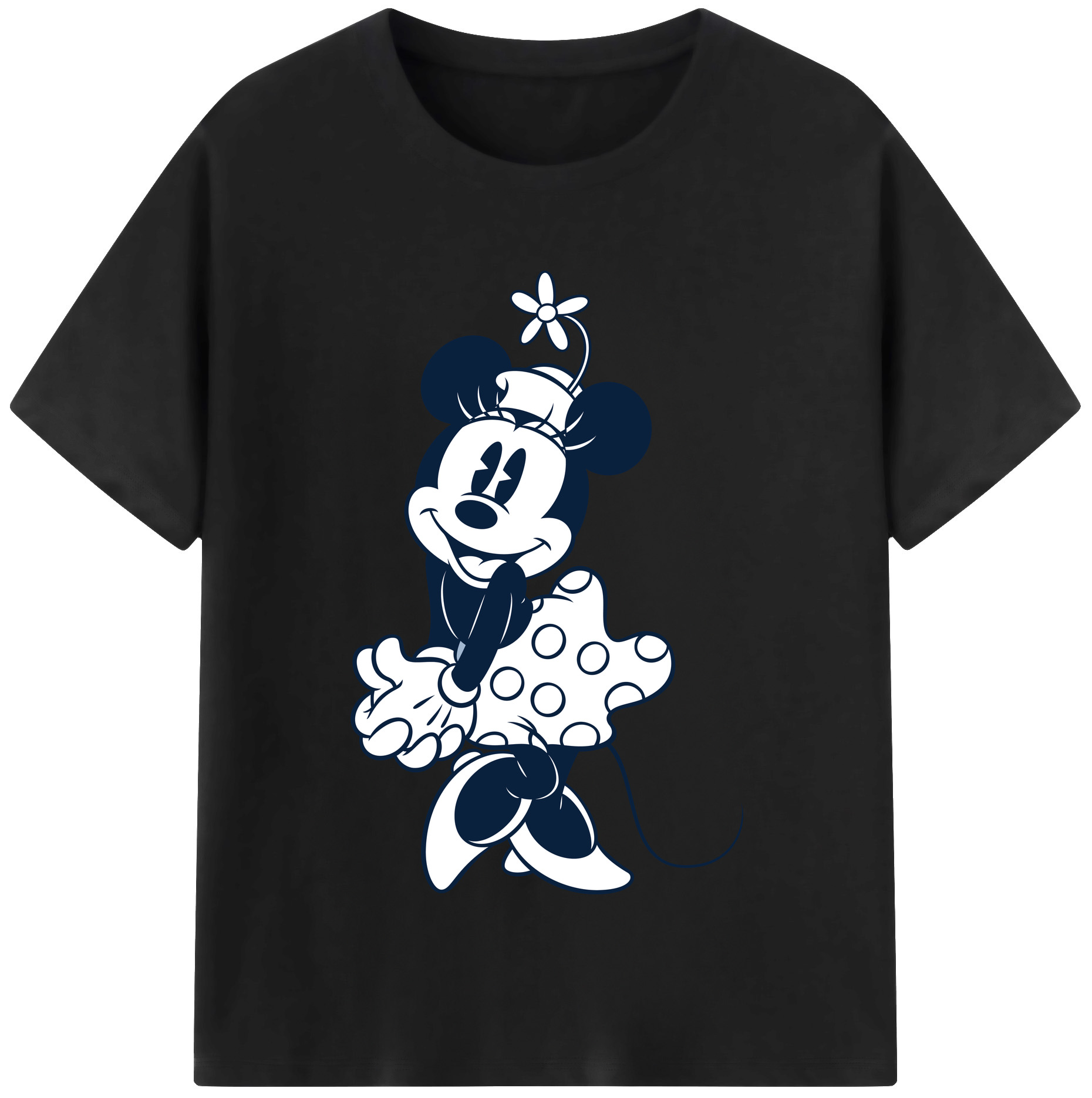 （画像用） ミッキーマウス Mickey Mouse レディースカジュアルプリントTシャツ（綿100％）