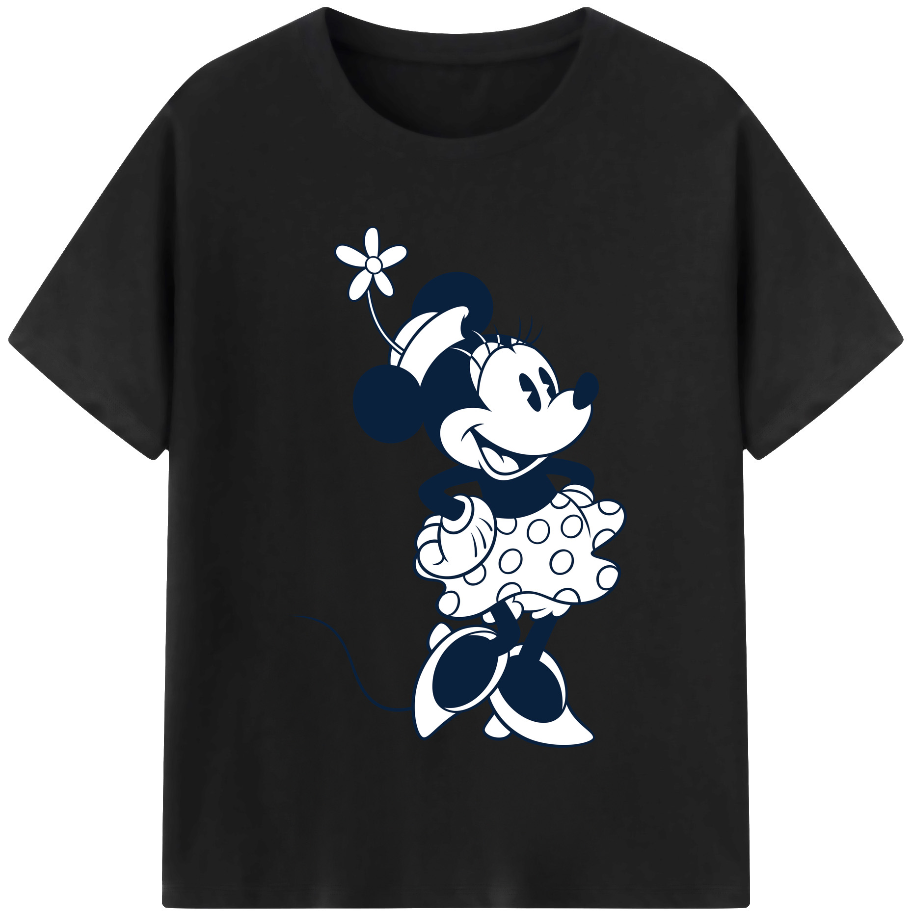 （画像用） ミッキーマウス Mickey Mouse レディースカジュアルプリントTシャツ（綿100％）