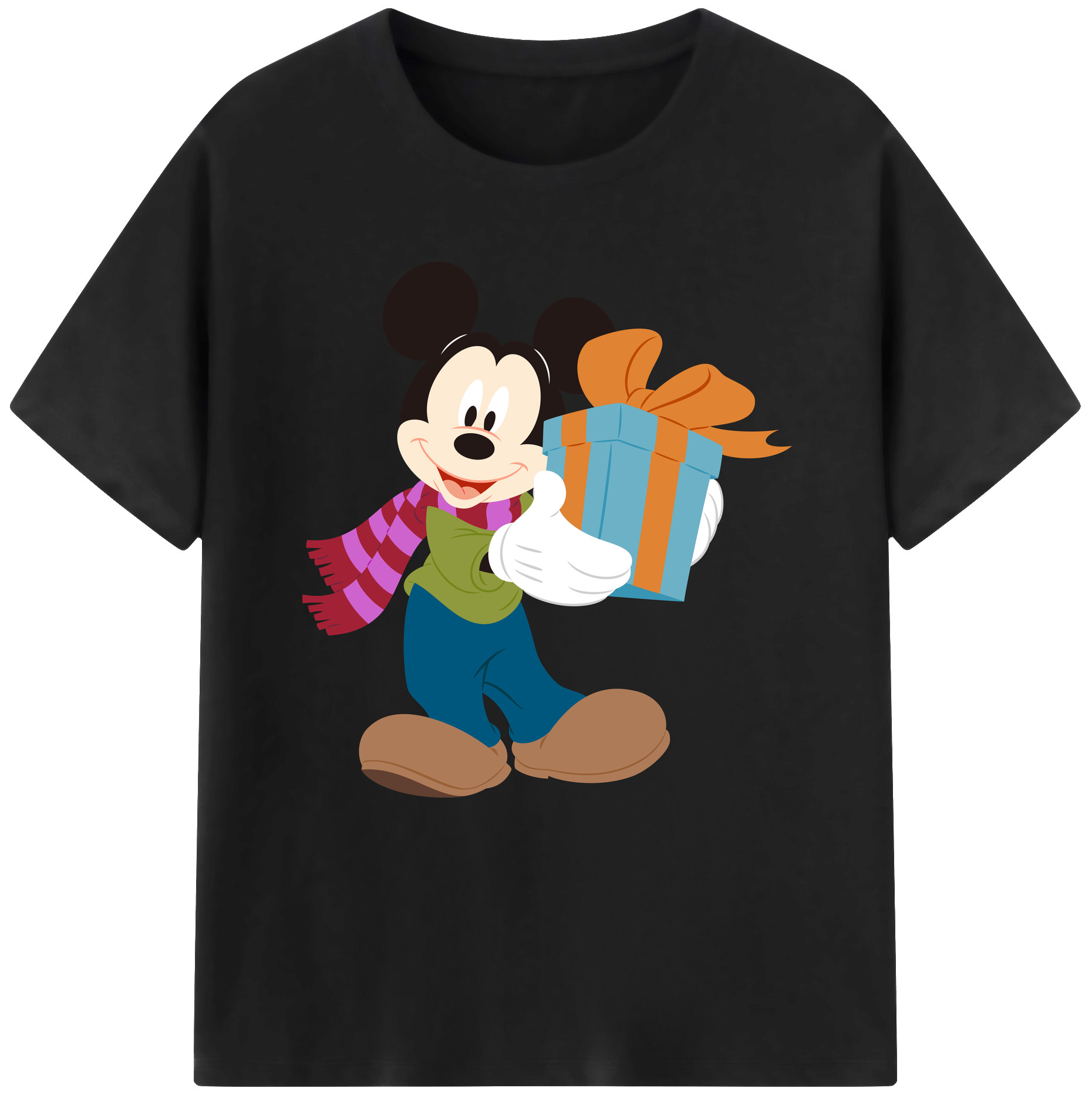 （画像用） ミッキーマウス Mickey Mouse レディースカジュアルプリントTシャツ（綿100％）