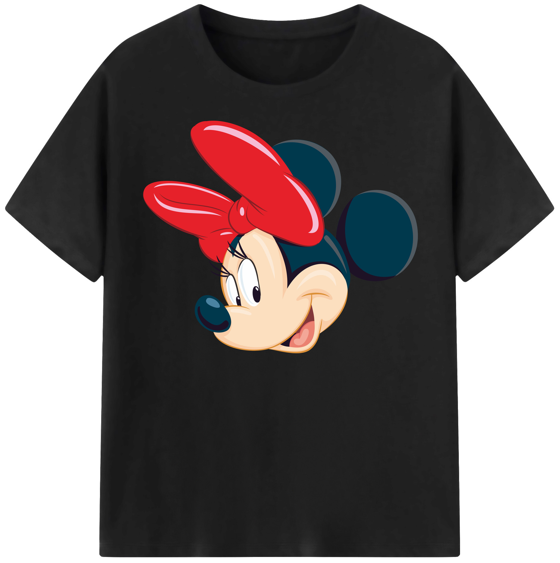 （画像用） ミッキーマウス Mickey Mouse レディースカジュアルプリントTシャツ（綿100％）