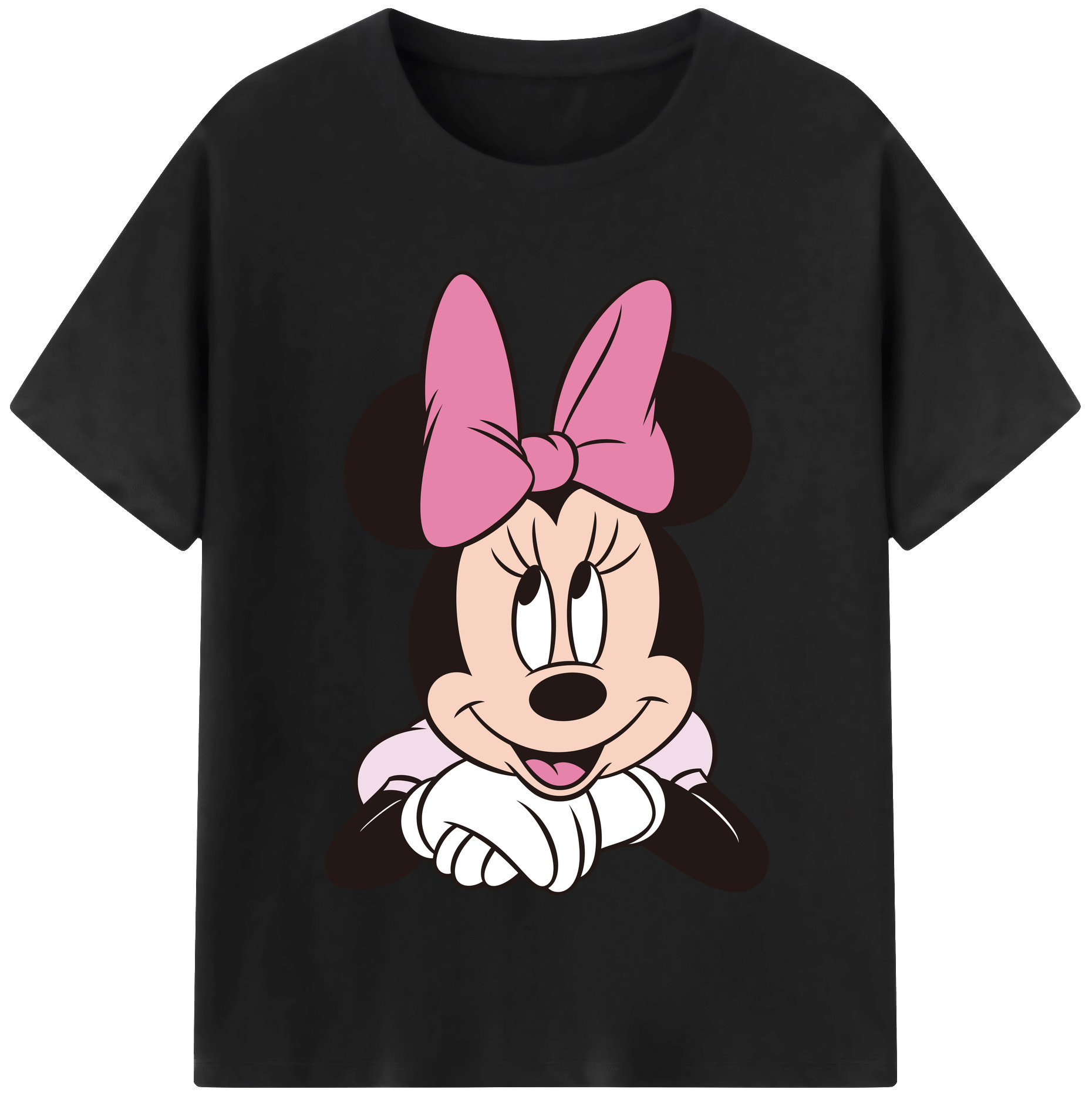（画像用） ミッキーマウス Mickey Mouse レディースカジュアルプリントTシャツ（綿100％）