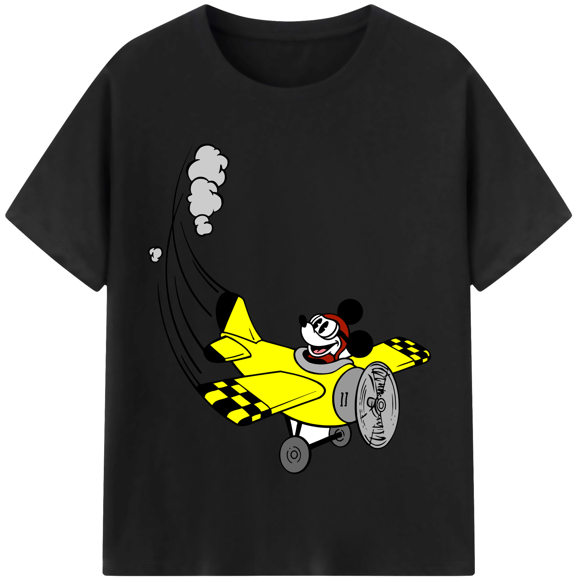 （画像用） ミッキーマウス Mickey Mouse レディースカジュアルプリントTシャツ（綿100％）