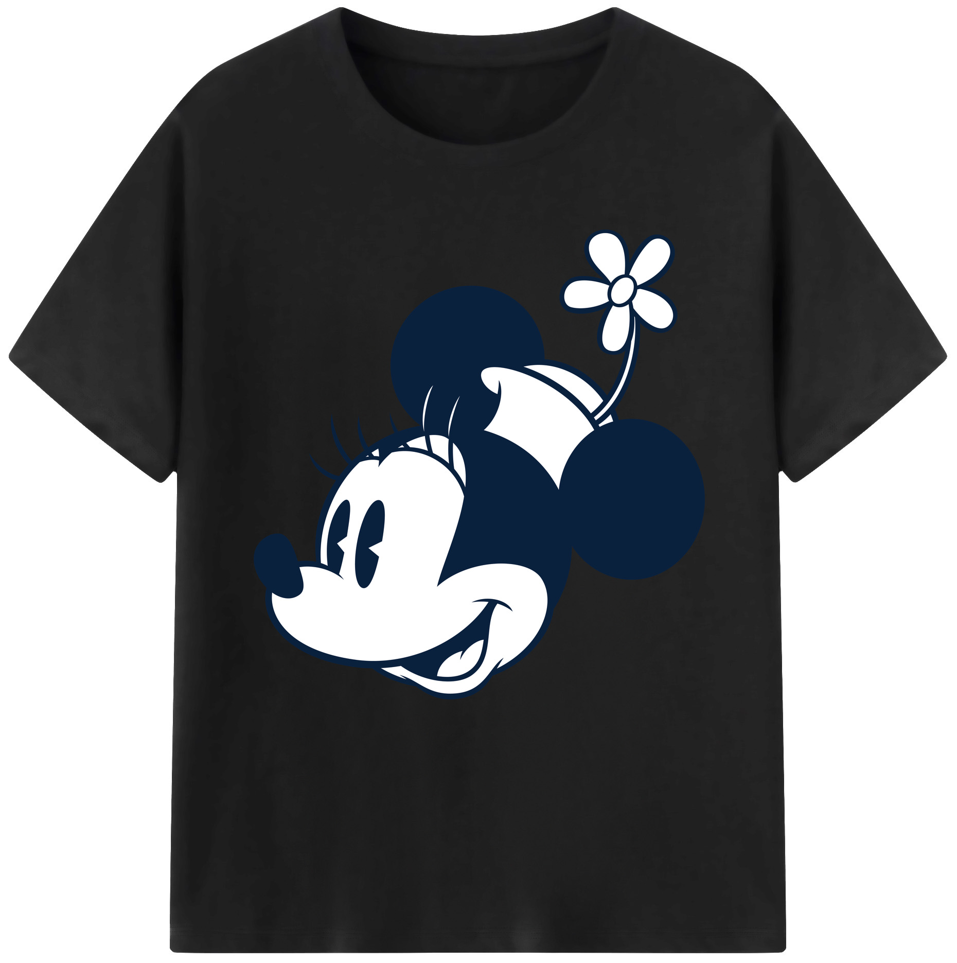 （画像用） ミッキーマウス Mickey Mouse レディースカジュアルプリントTシャツ（綿100％）