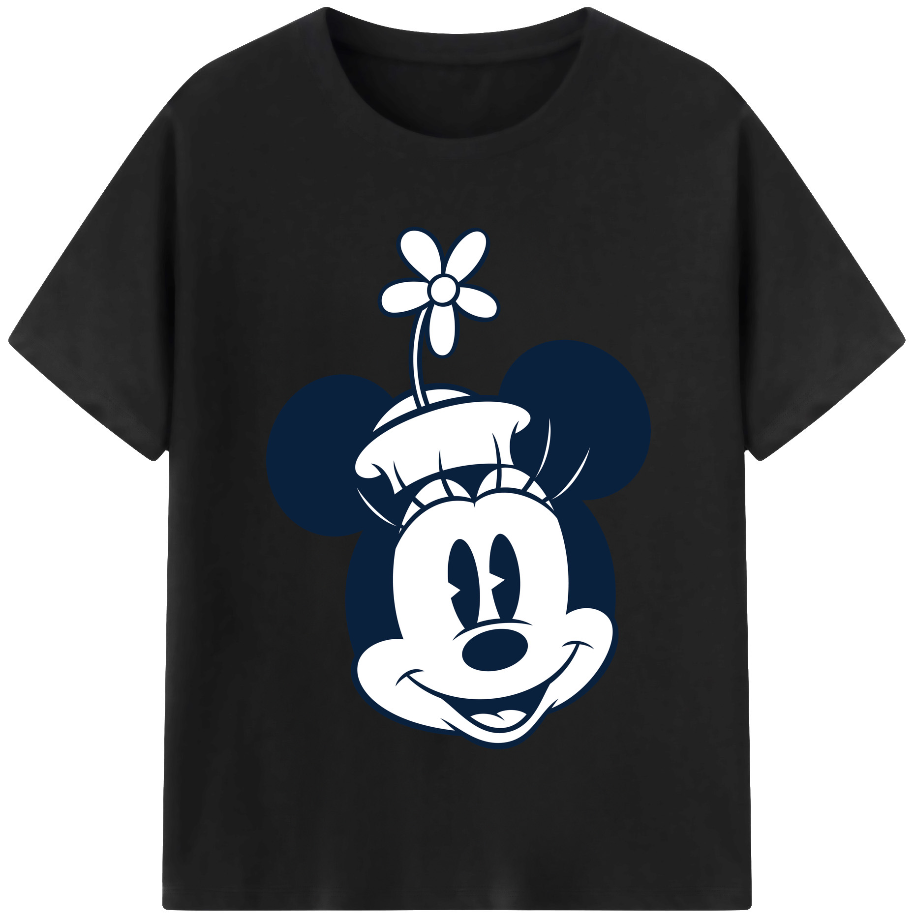 （画像用） ミッキーマウス Mickey Mouse レディースカジュアルプリントTシャツ（綿100％）
