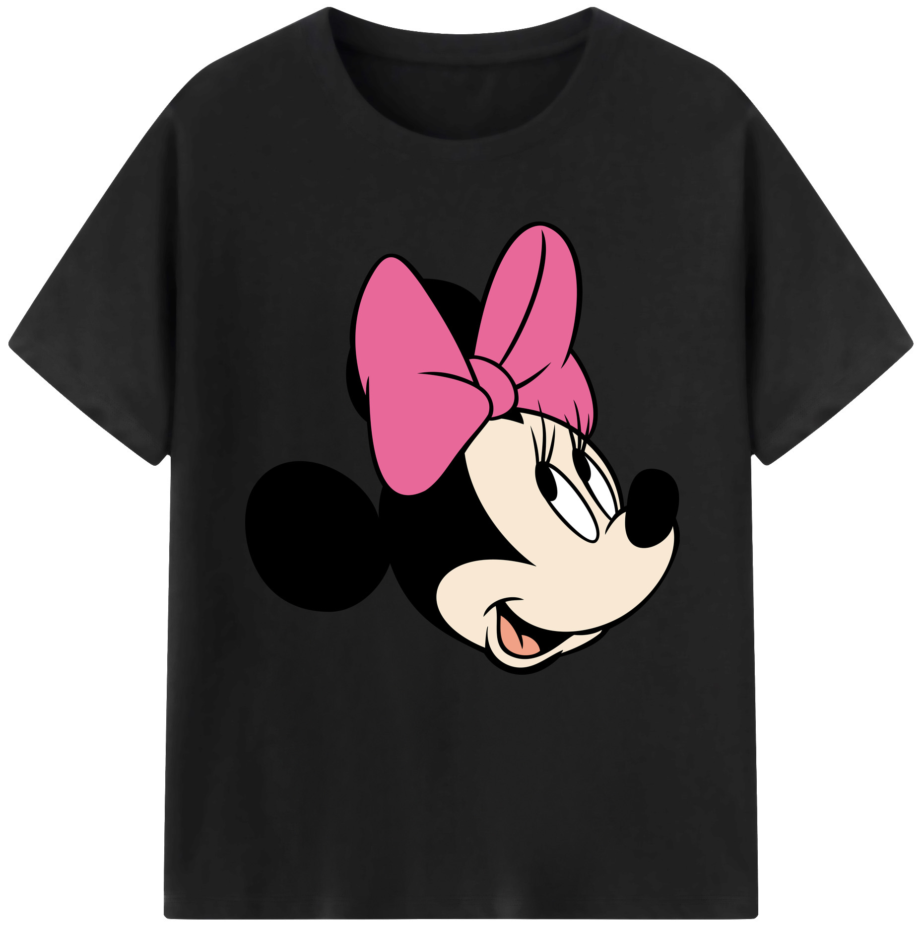 （画像用） ミッキーマウス Mickey Mouse レディースカジュアルプリントTシャツ（綿100％）