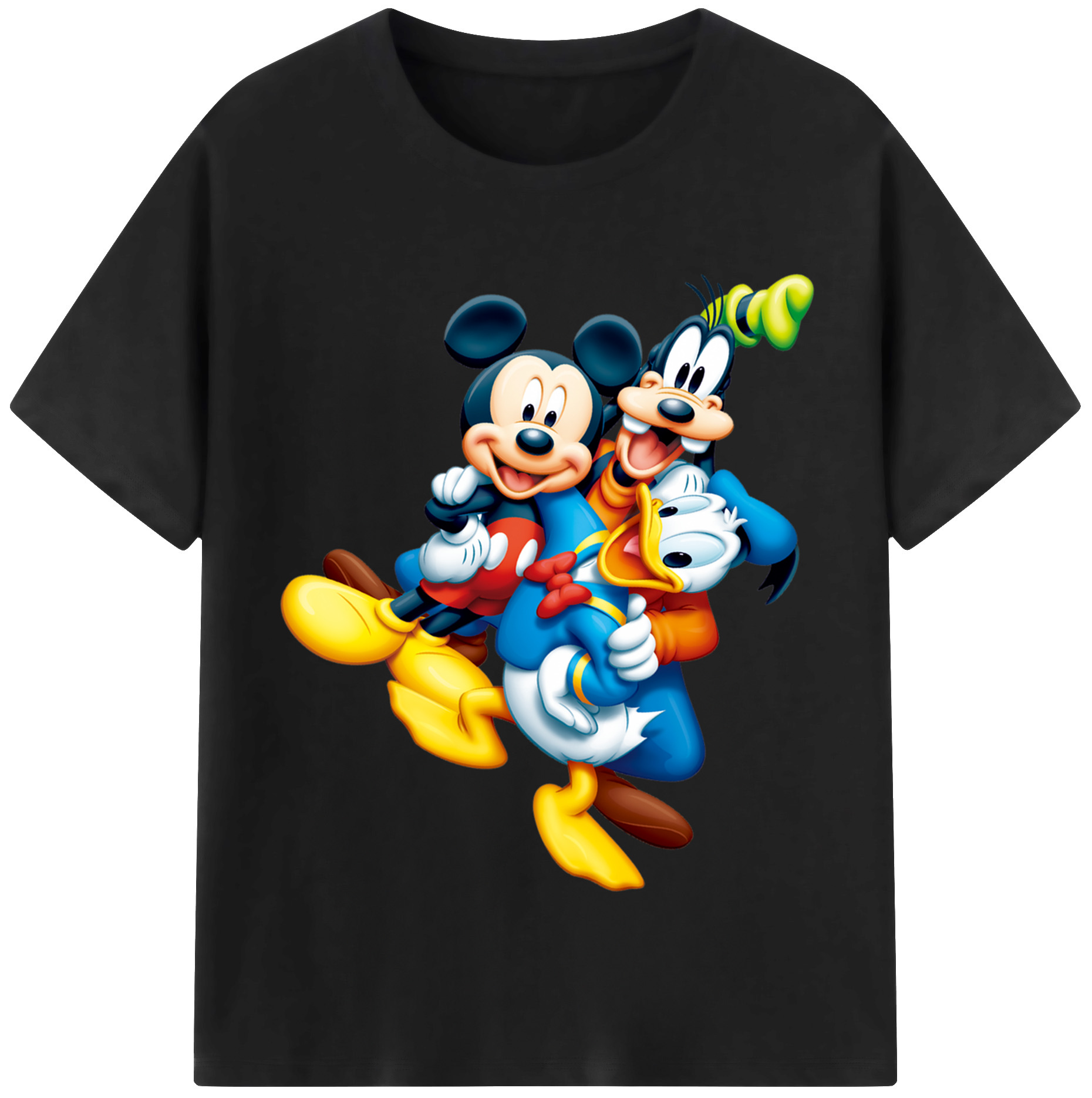 （画像用） ミッキーマウス Mickey Mouse レディースカジュアルプリントTシャツ（綿100％）