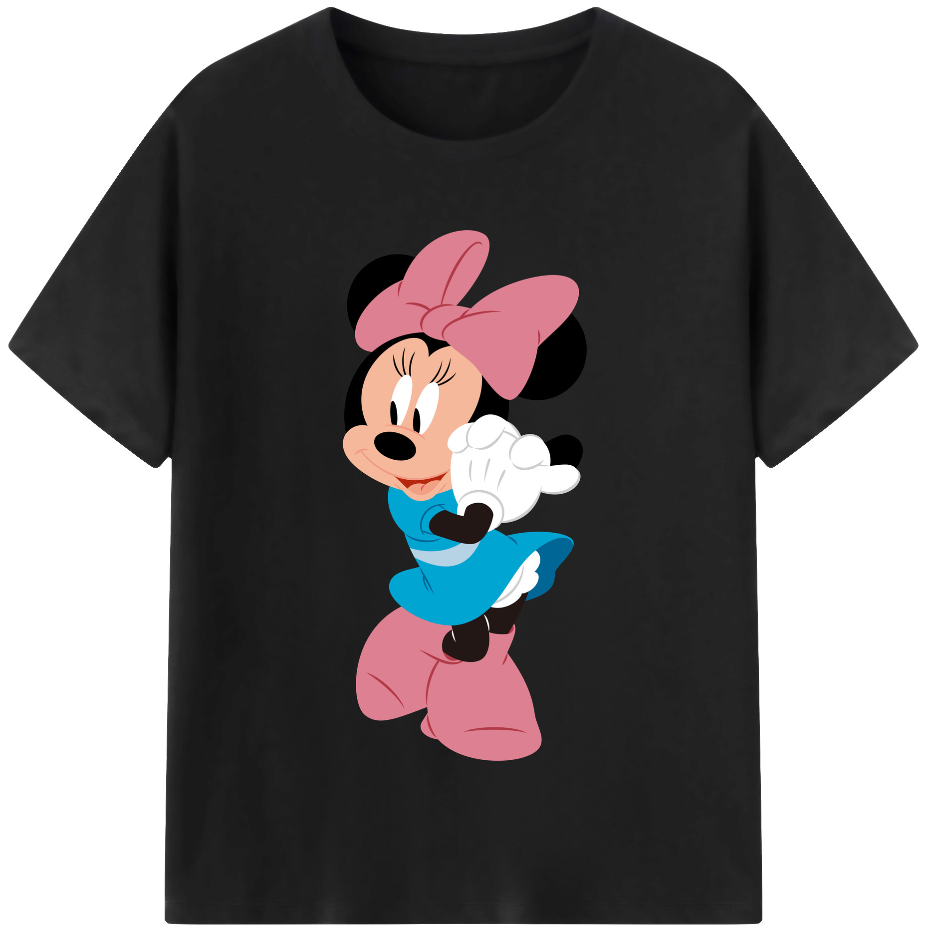 （画像用） ミッキーマウス Mickey Mouse レディースカジュアルプリントTシャツ（綿100％）