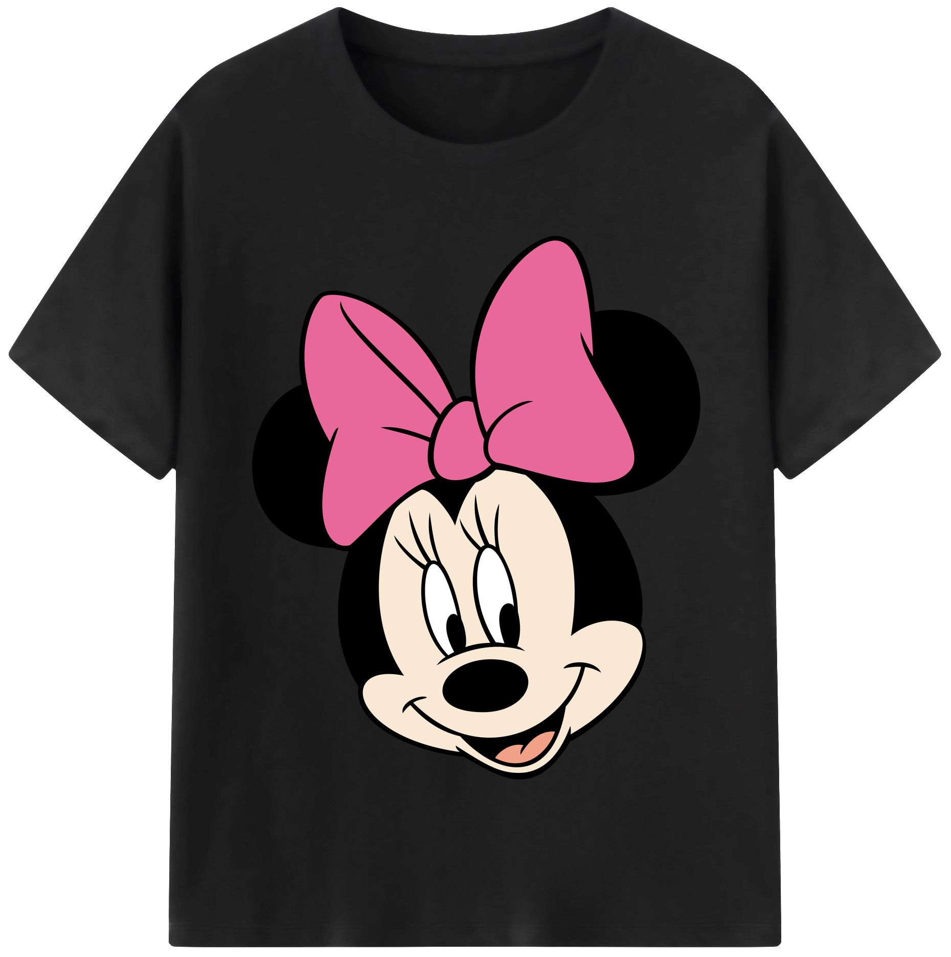 （画像用） ミッキーマウス Mickey Mouse レディースカジュアルプリントTシャツ（綿100％）