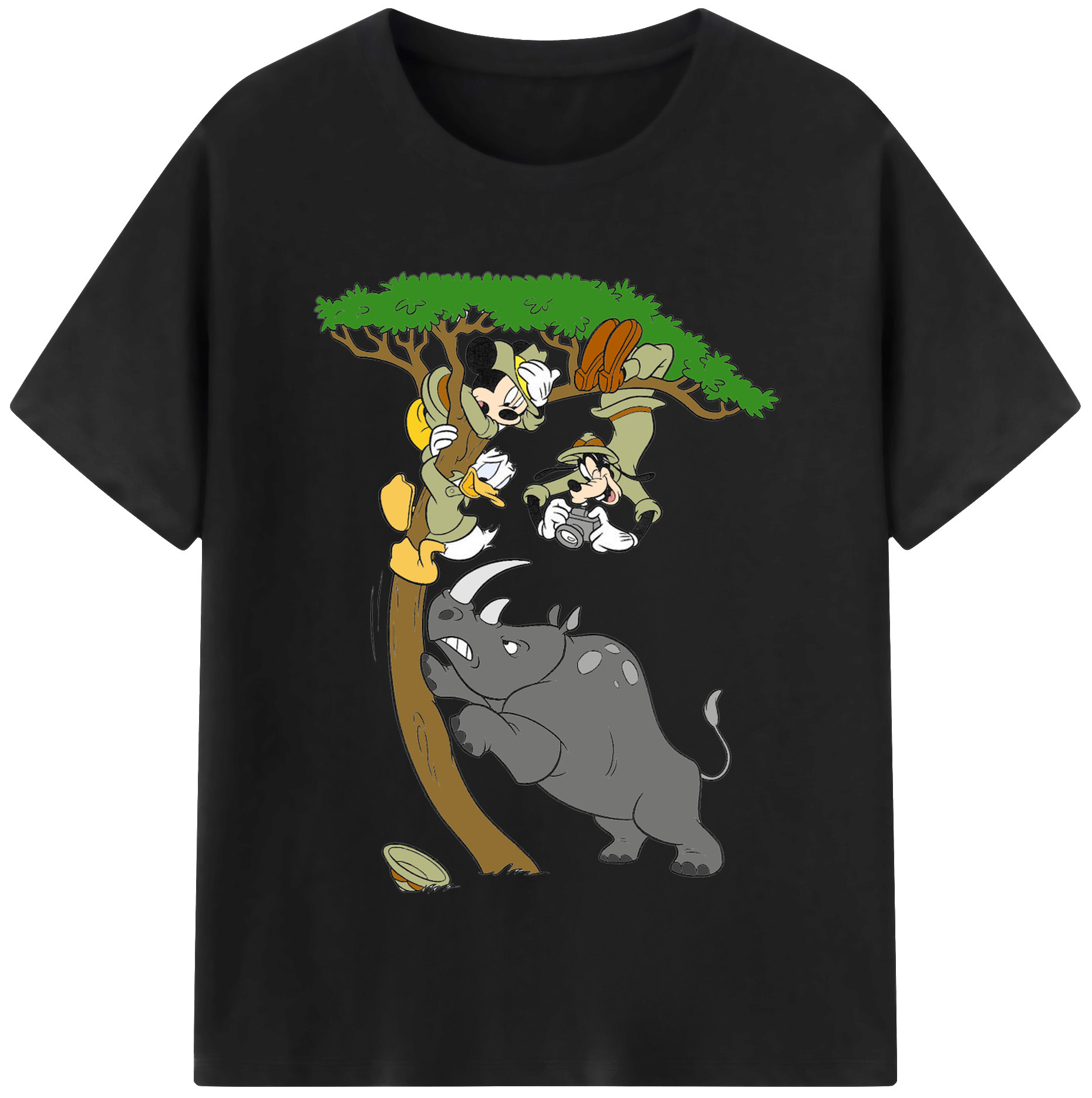 （画像用） ミッキーマウス Mickey Mouse レディースカジュアルプリントTシャツ（綿100％）
