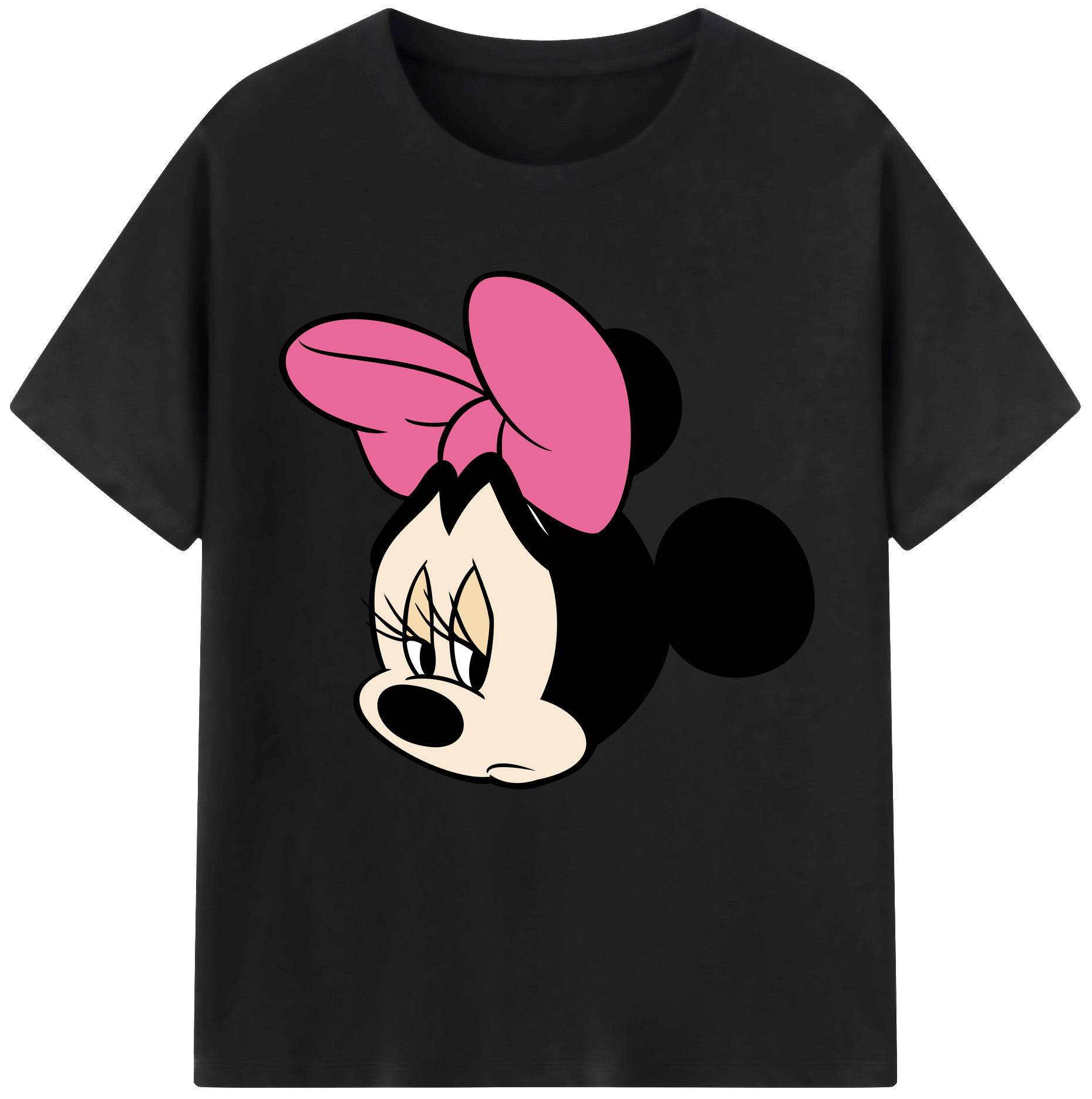 （画像用） ミッキーマウス Mickey Mouse レディースカジュアルプリントTシャツ（綿100％）