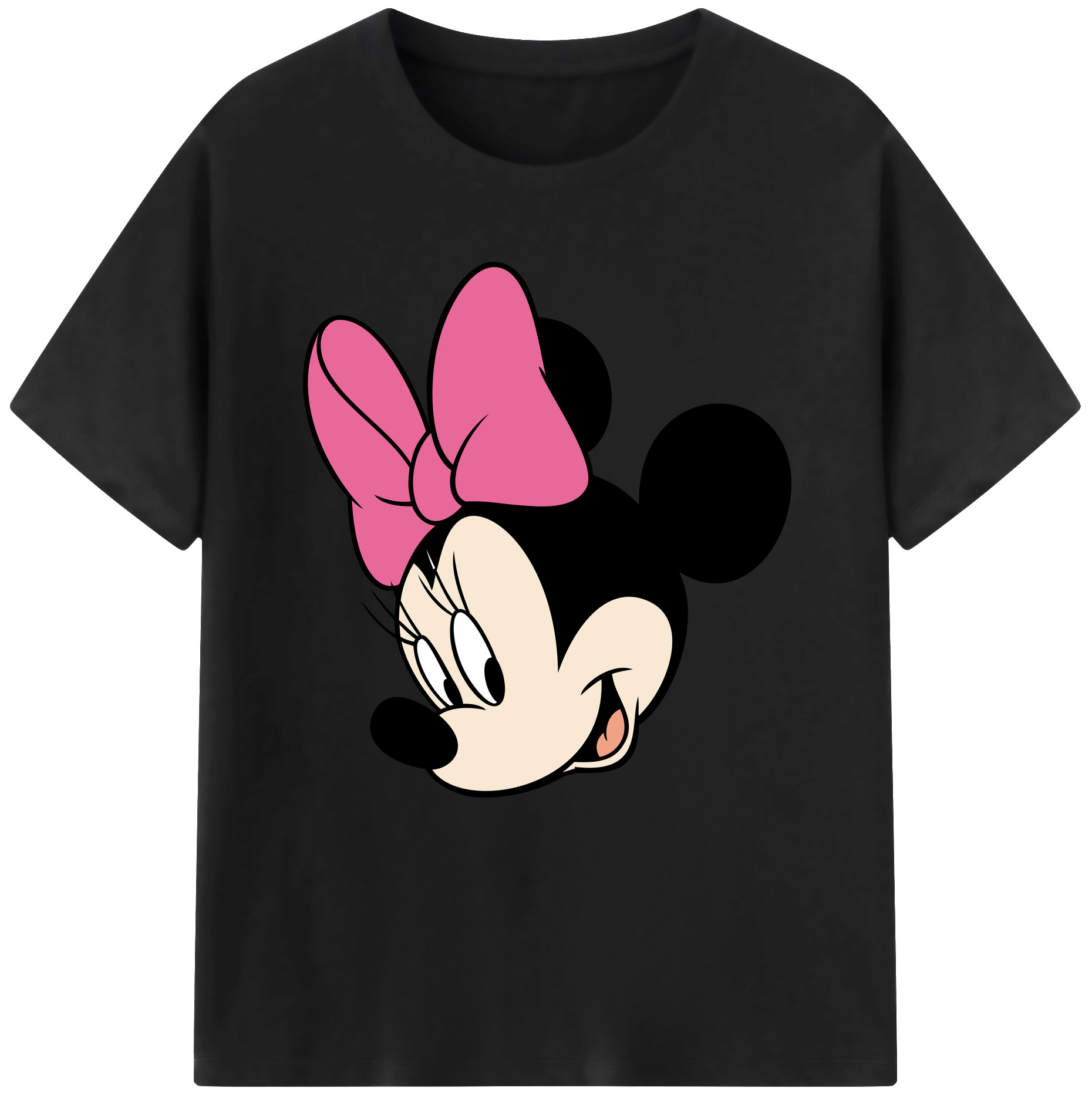 （画像用） ミッキーマウス Mickey Mouse レディースカジュアルプリントTシャツ（綿100％）