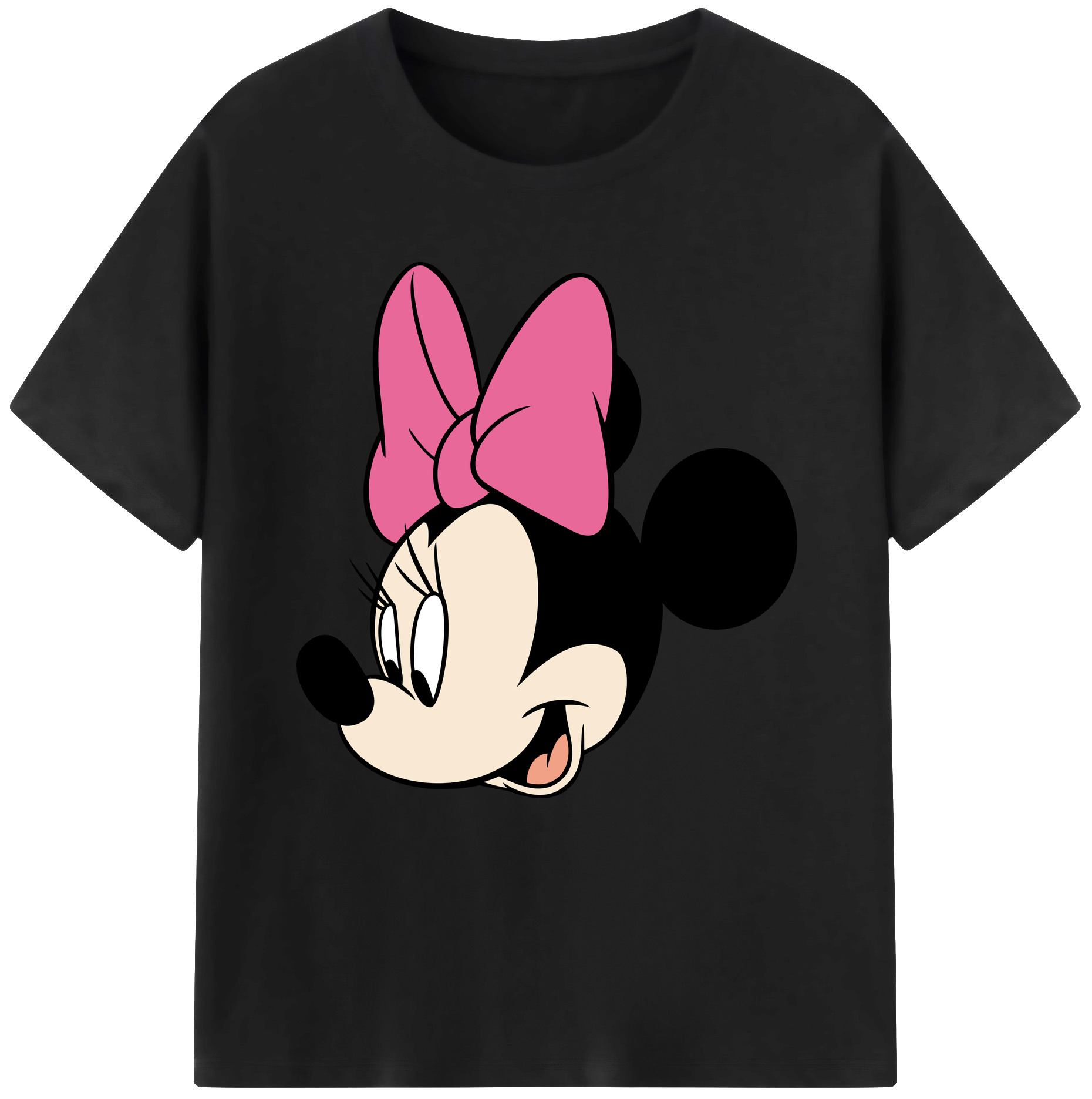 （画像用） ミッキーマウス Mickey Mouse レディースカジュアルプリントTシャツ（綿100％）
