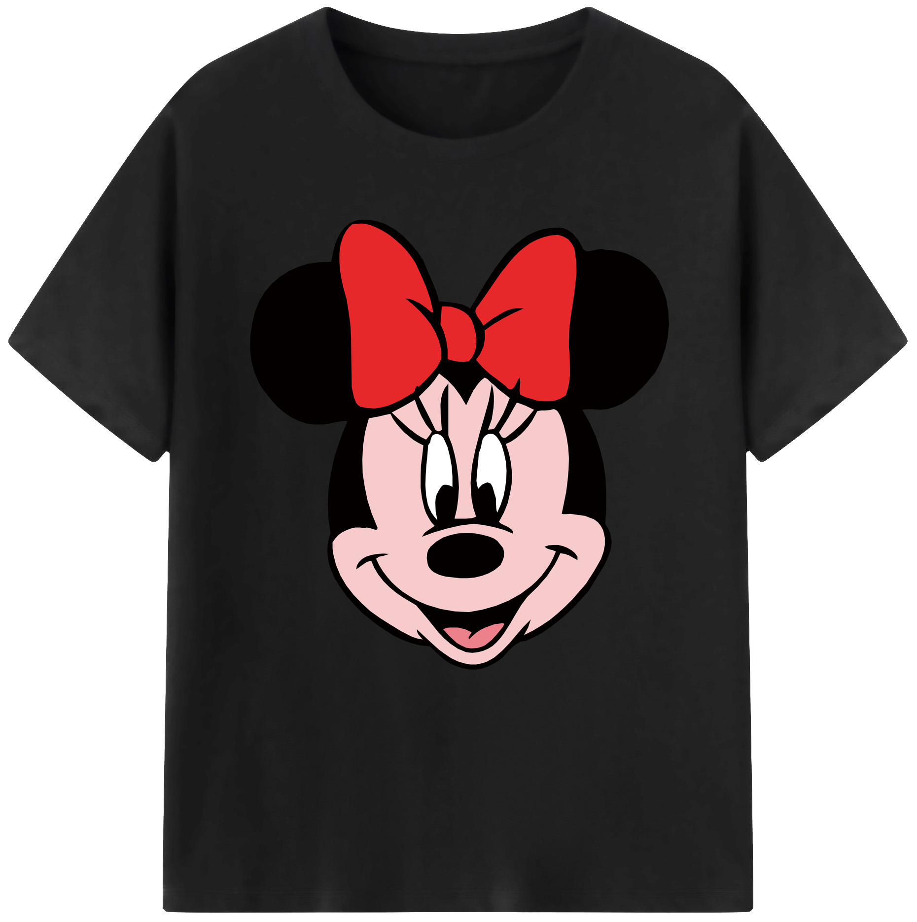 （画像用） ミッキーマウス Mickey Mouse レディースカジュアルプリントTシャツ（綿100％）