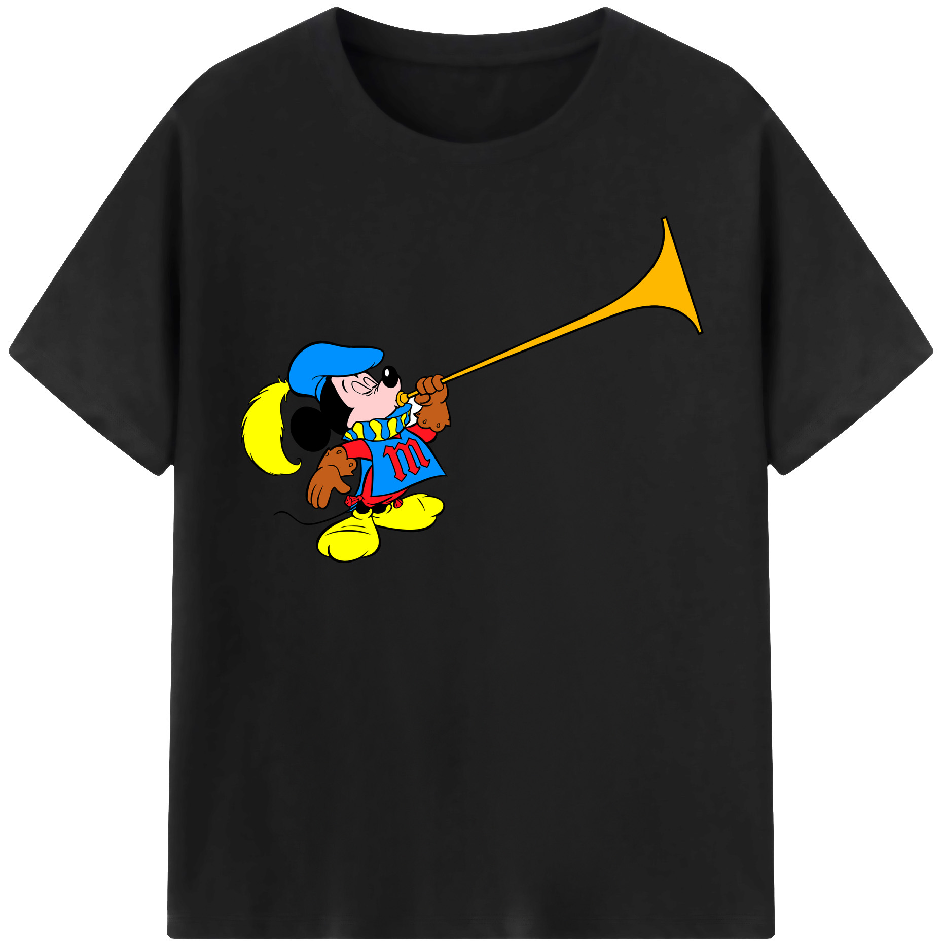 （画像用） ミッキーマウス Mickey Mouse レディースカジュアルプリントTシャツ（綿100％）