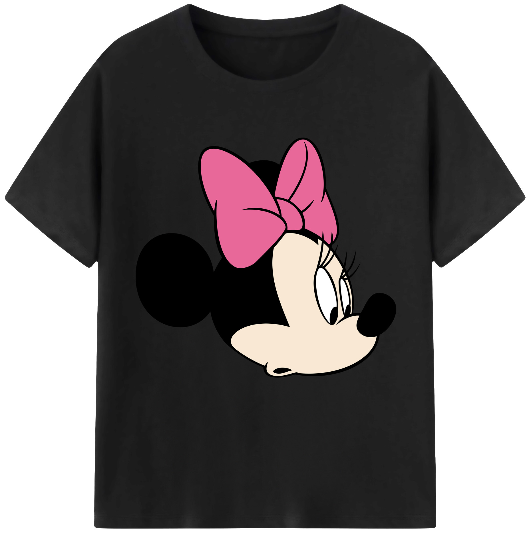 （画像用） ミッキーマウス Mickey Mouse レディースカジュアルプリントTシャツ（綿100％）
