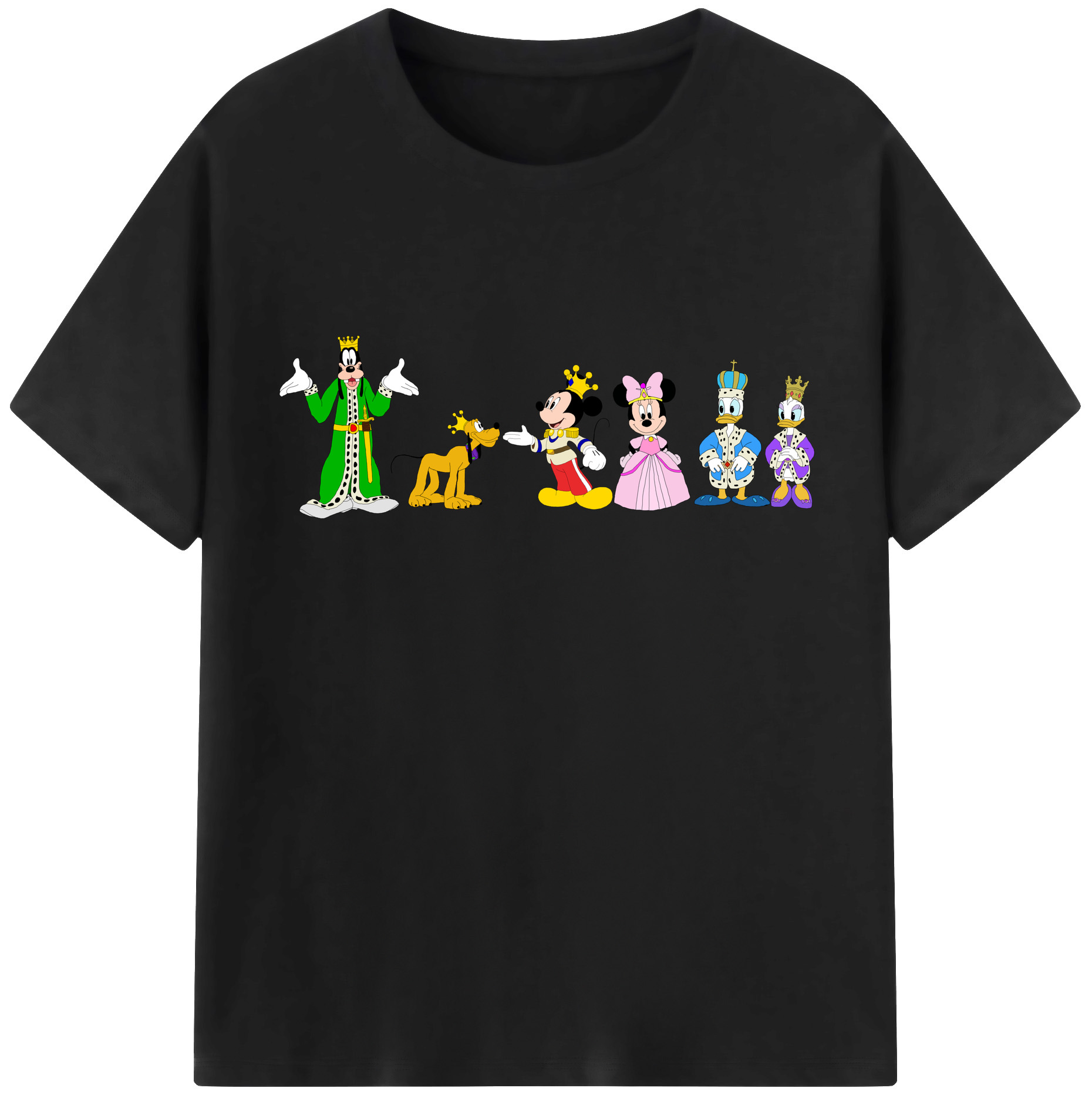 （画像用） ミッキーマウス Mickey Mouse レディースカジュアルプリントTシャツ（綿100％）