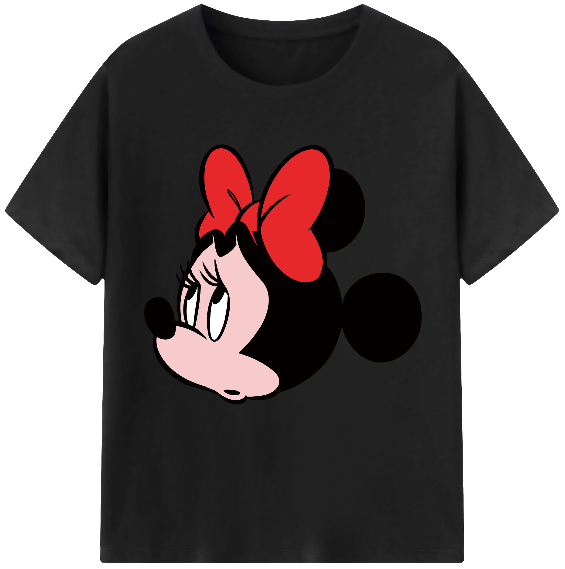 （画像用） ミッキーマウス Mickey Mouse レディースカジュアルプリントTシャツ（綿100％）