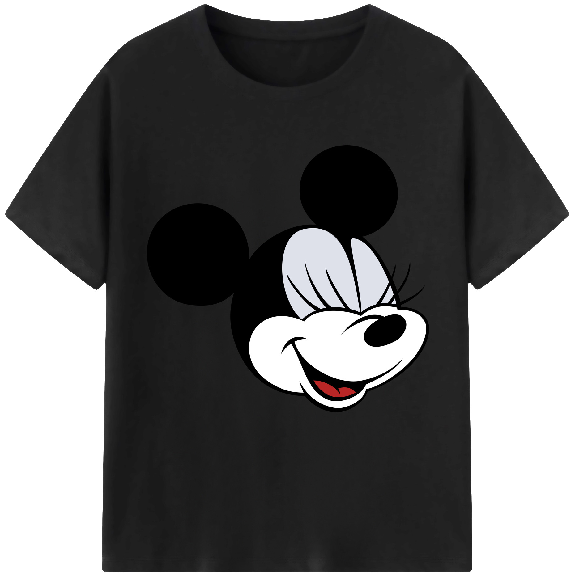 （画像用） ミッキーマウス Mickey Mouse レディースカジュアルプリントTシャツ（綿100％）