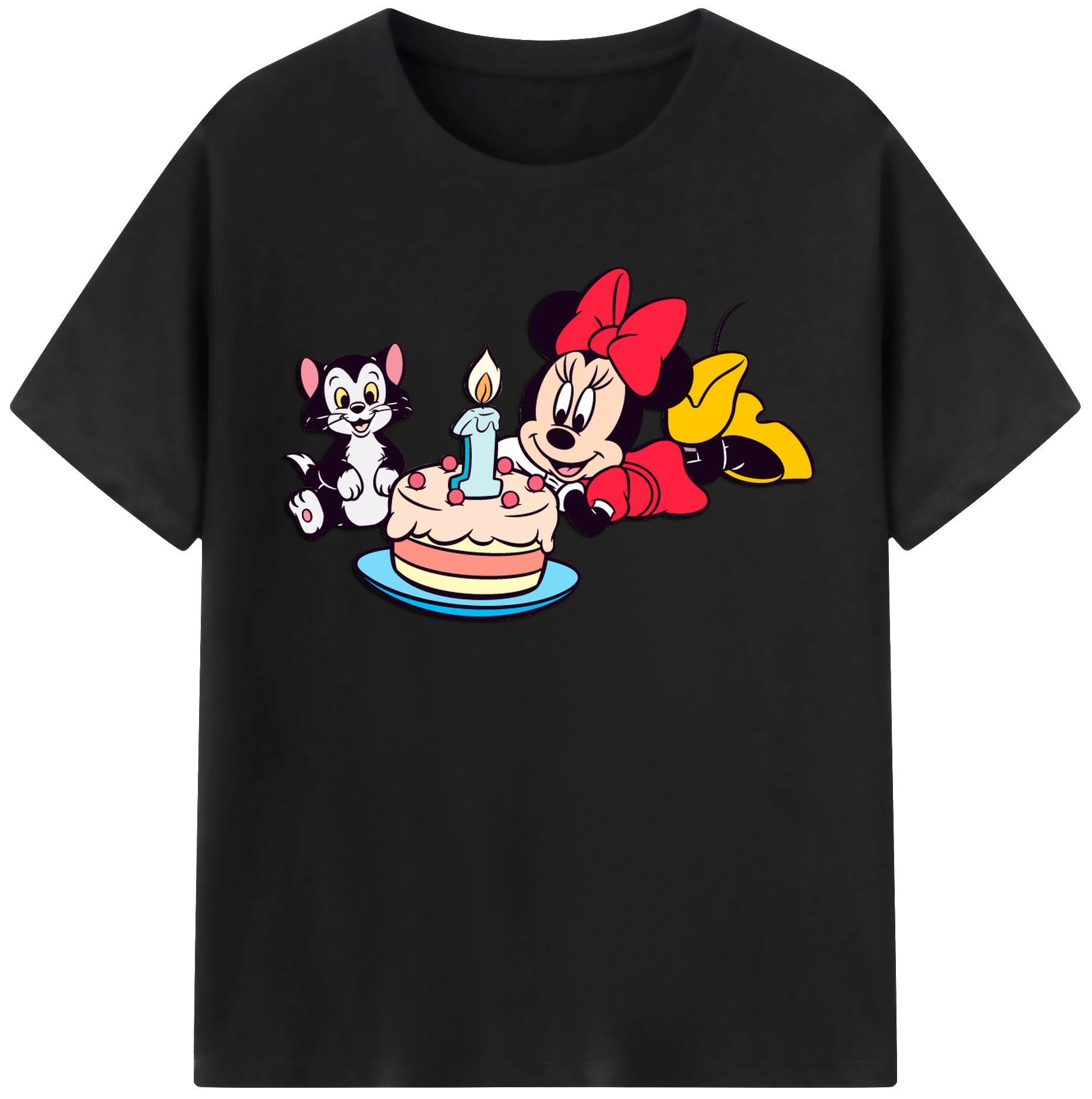 （画像用） ミッキーマウス Mickey Mouse レディースカジュアルプリントTシャツ（綿100％）