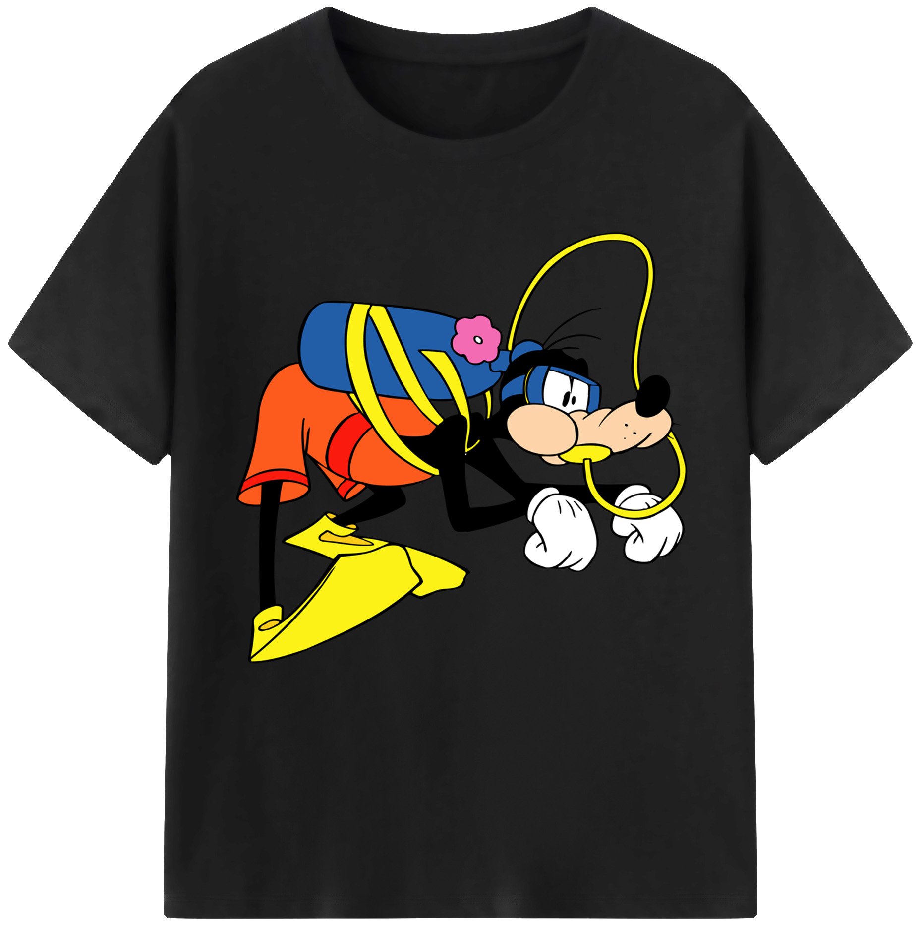 （画像用） ミッキーマウス Mickey Mouse レディースカジュアルプリントTシャツ（綿100％）