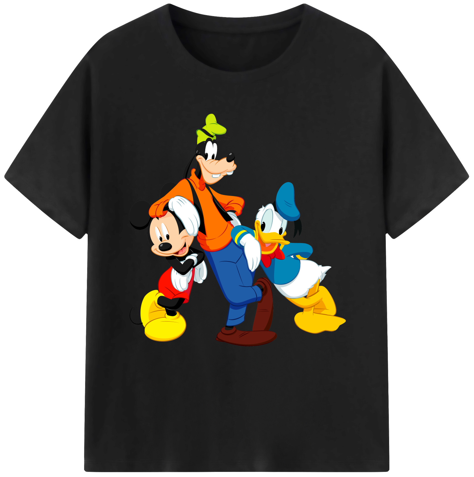 （画像用） ミッキーマウス Mickey Mouse レディースカジュアルプリントTシャツ（綿100％）