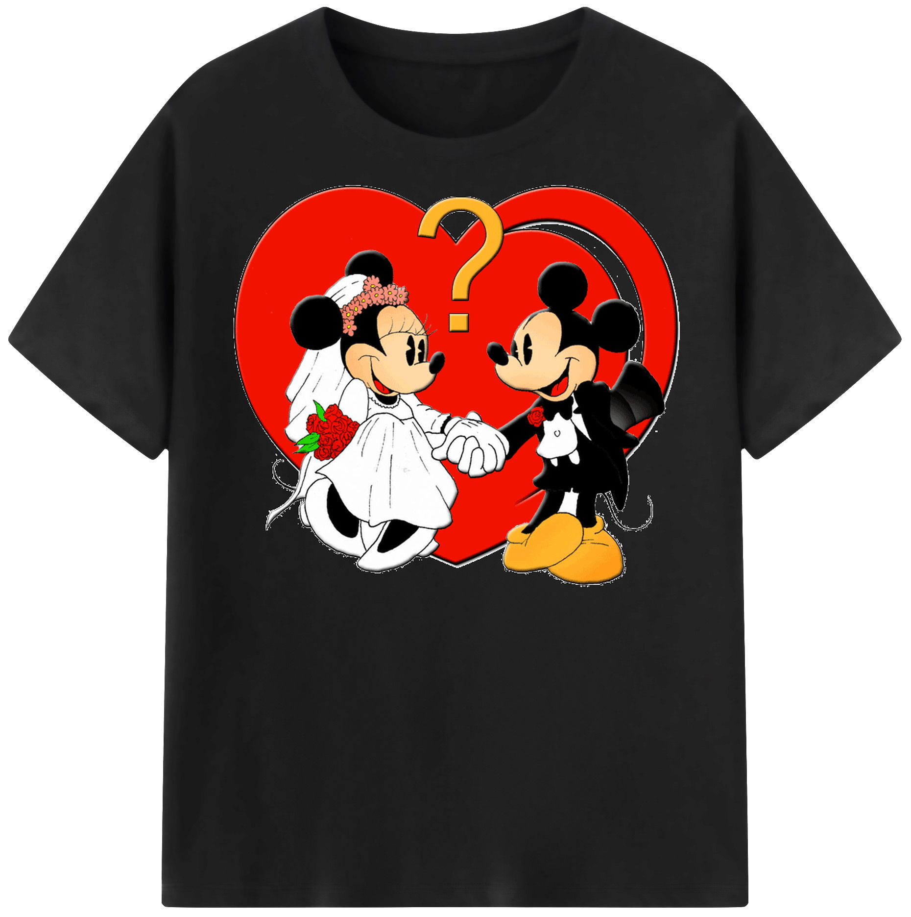 （画像用） ミッキーマウス Mickey Mouse レディースカジュアルプリントTシャツ（綿100％）