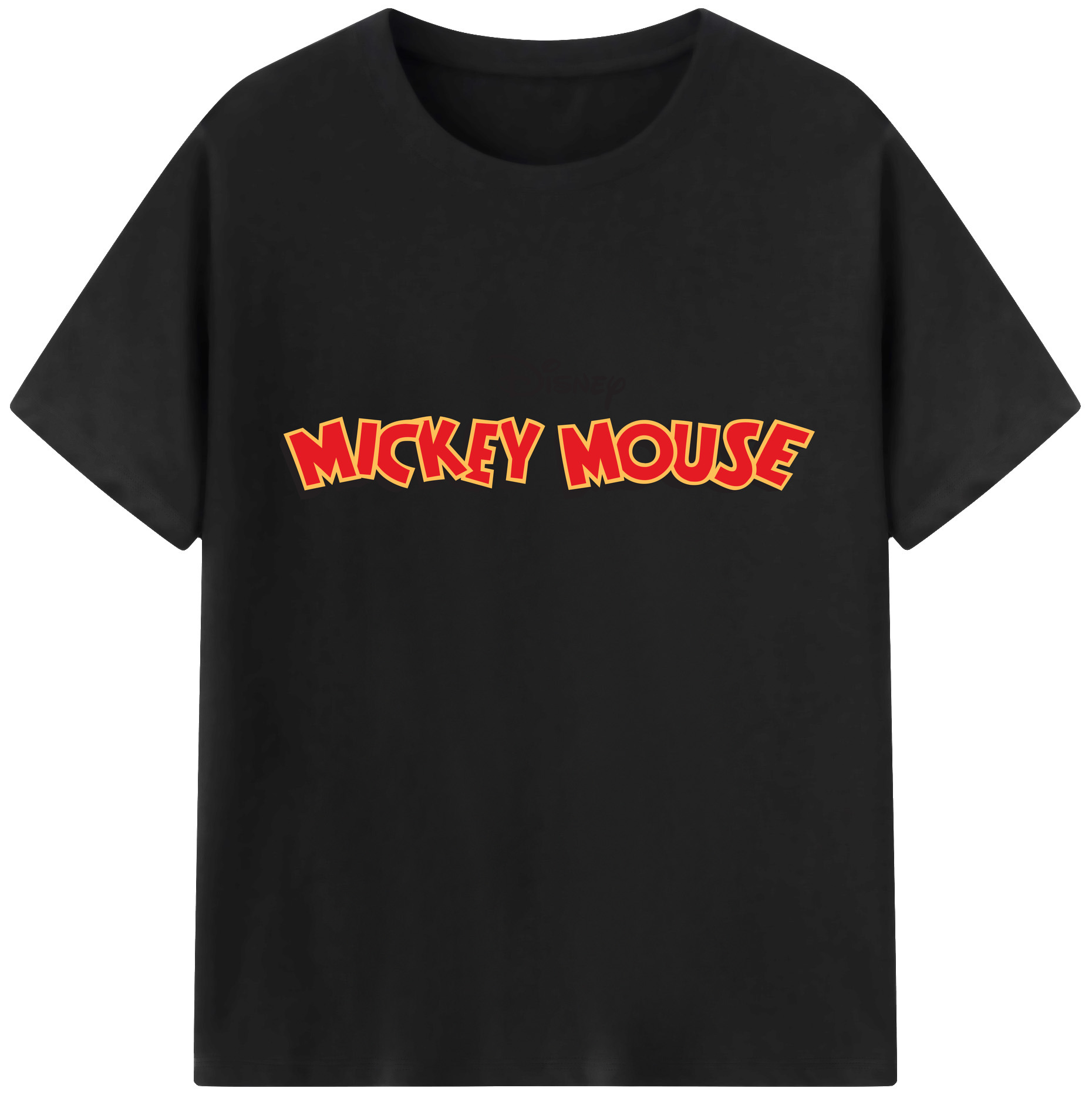 （画像用） ミッキーマウス Mickey Mouse レディースカジュアルプリントTシャツ（綿100％）