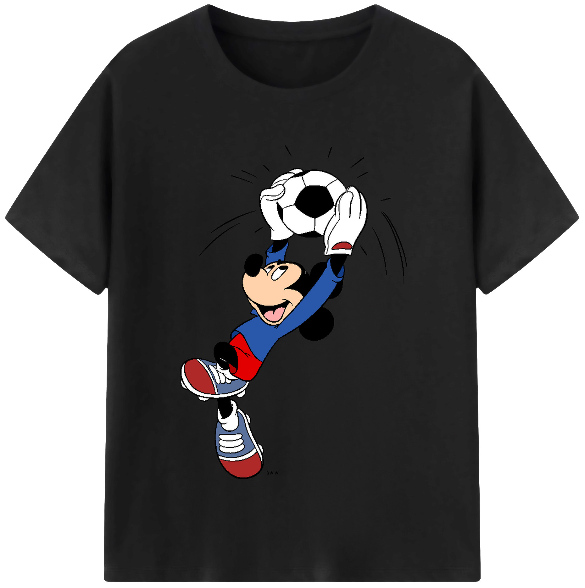（画像用） ミッキーマウス Mickey Mouse レディースカジュアルプリントTシャツ（綿100％）