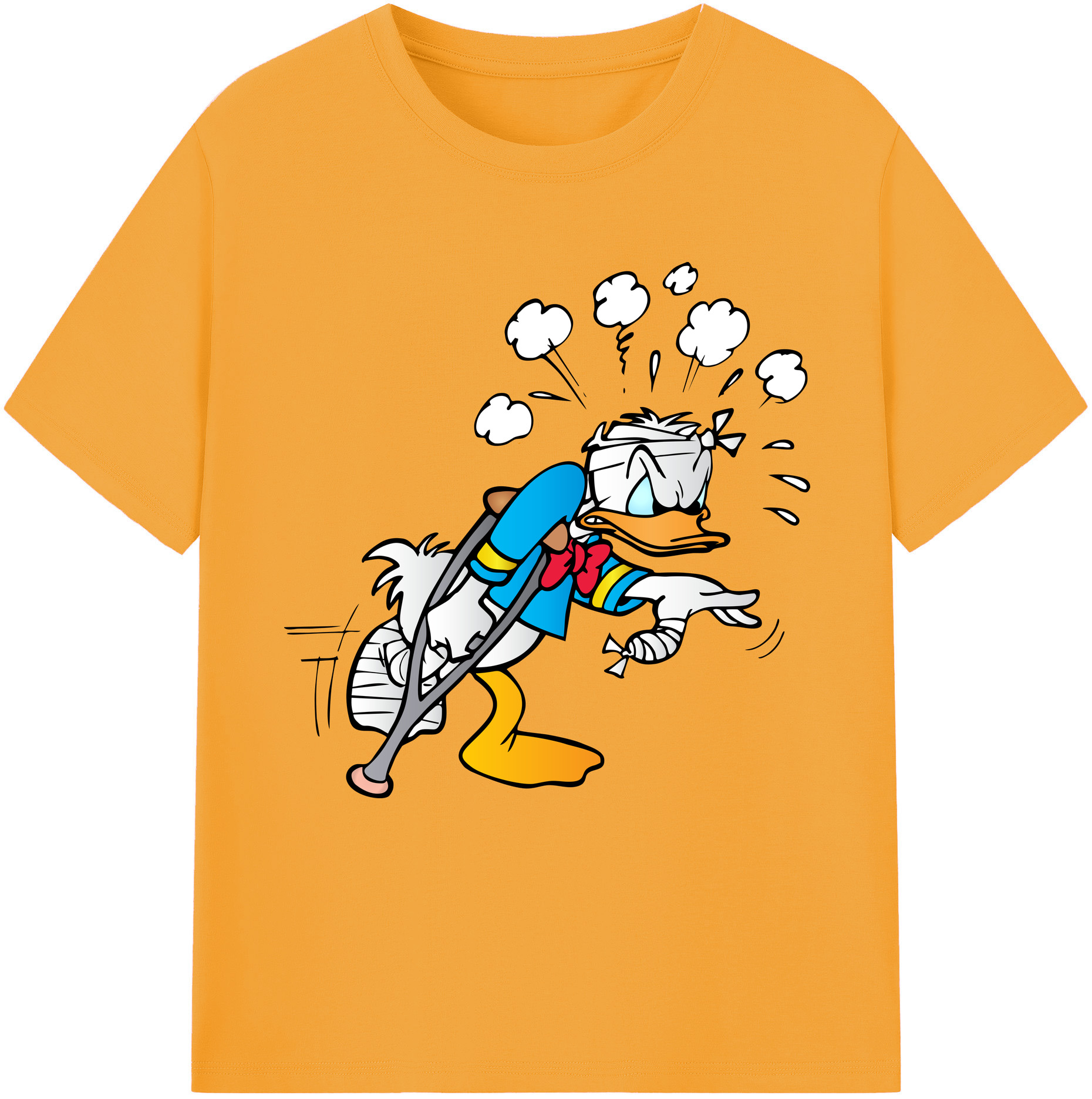 （画像用） ミッキーマウス Mickey Mouse レディースカジュアルプリントTシャツ（綿100％）