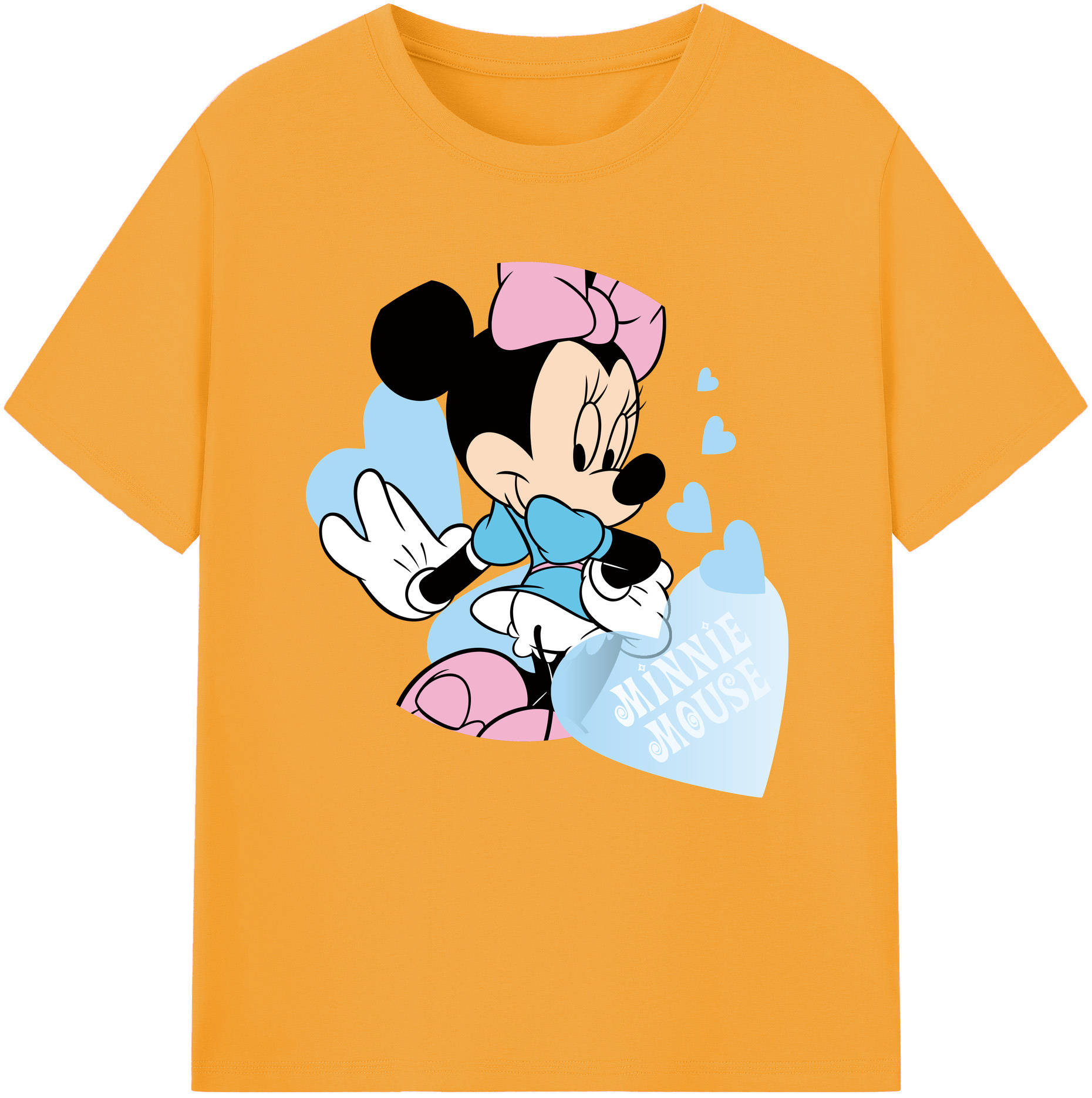 （画像用） ミッキーマウス Mickey Mouse レディースカジュアルプリントTシャツ（綿100％）