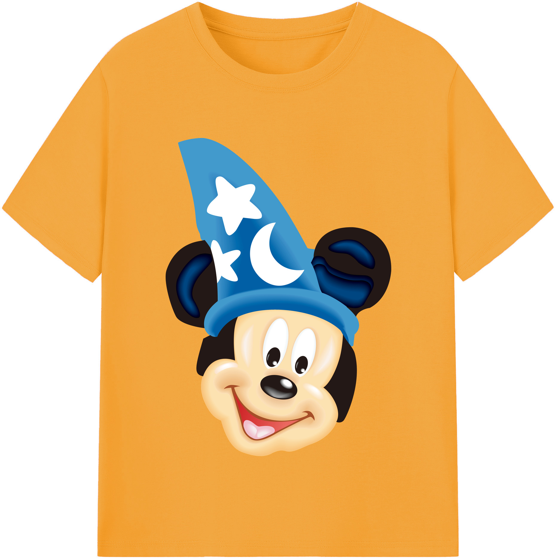 （画像用） ミッキーマウス Mickey Mouse レディースカジュアルプリントTシャツ（綿100％）