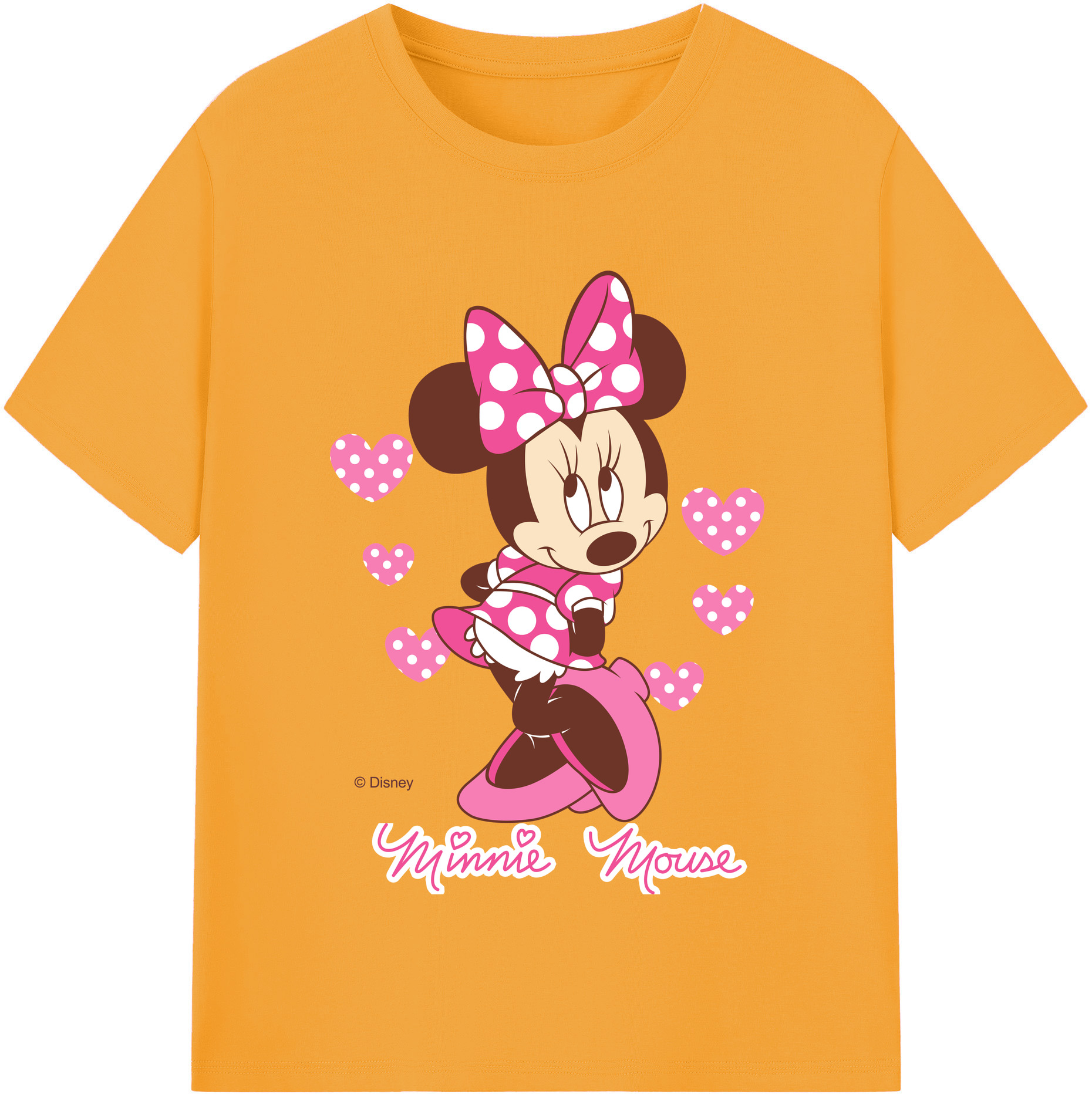（画像用） ミッキーマウス Mickey Mouse レディースカジュアルプリントTシャツ（綿100％）
